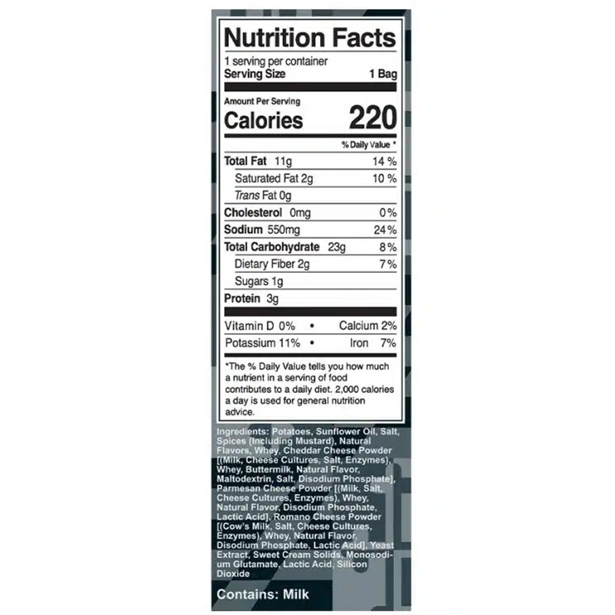 Jimmy's Famous Crab Dip Potato Chips 1.5oz bag - Image 3