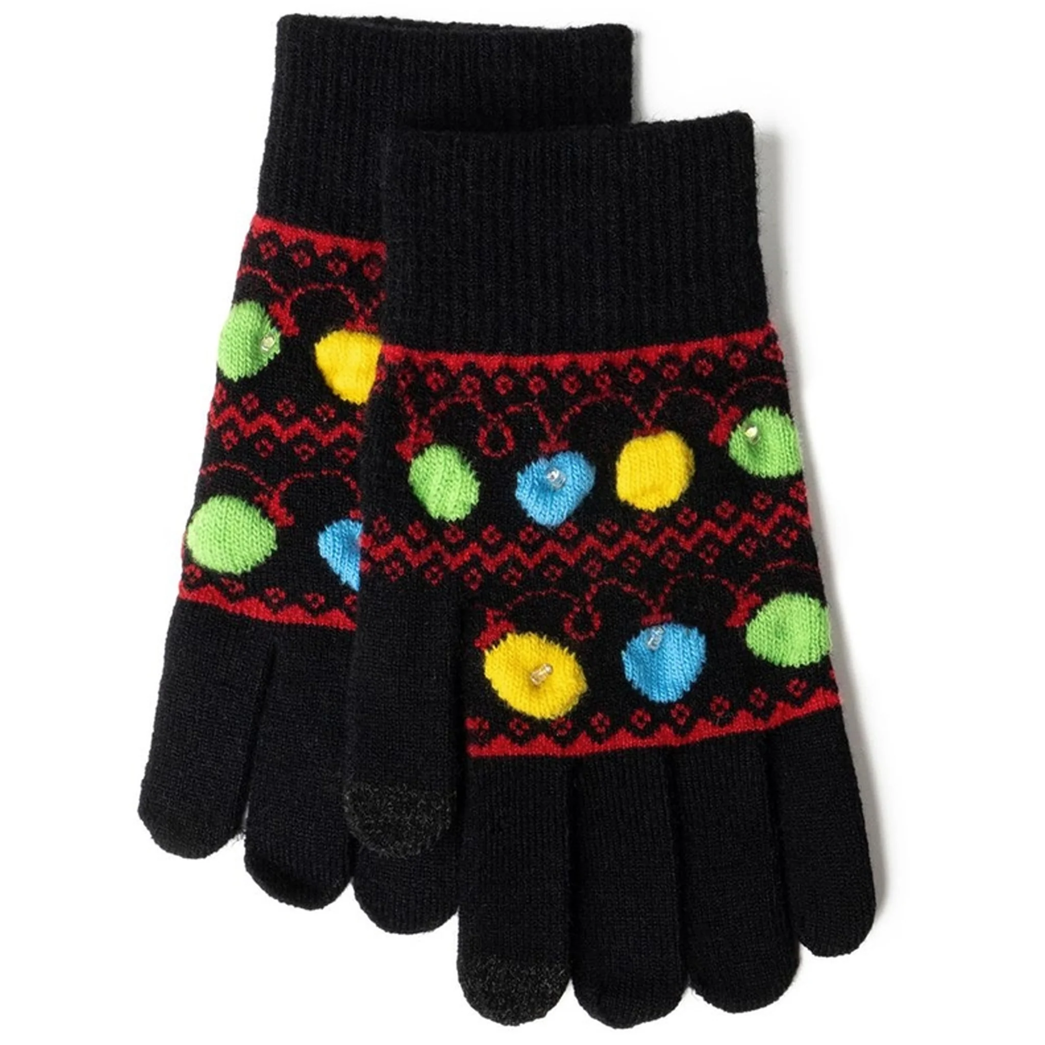 Light-Up Holiday Gloves Assorted Designs - Image 2