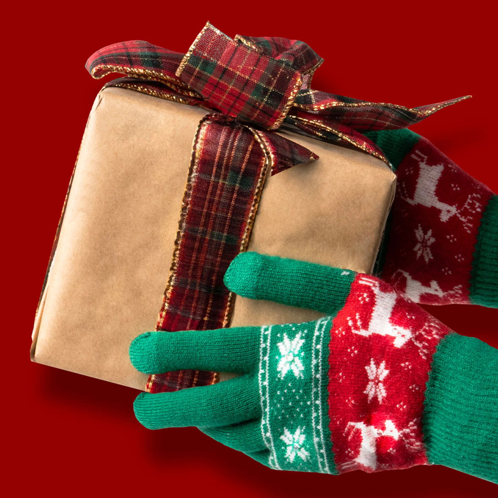 Light-Up Holiday Gloves Assorted Designs - Image 6