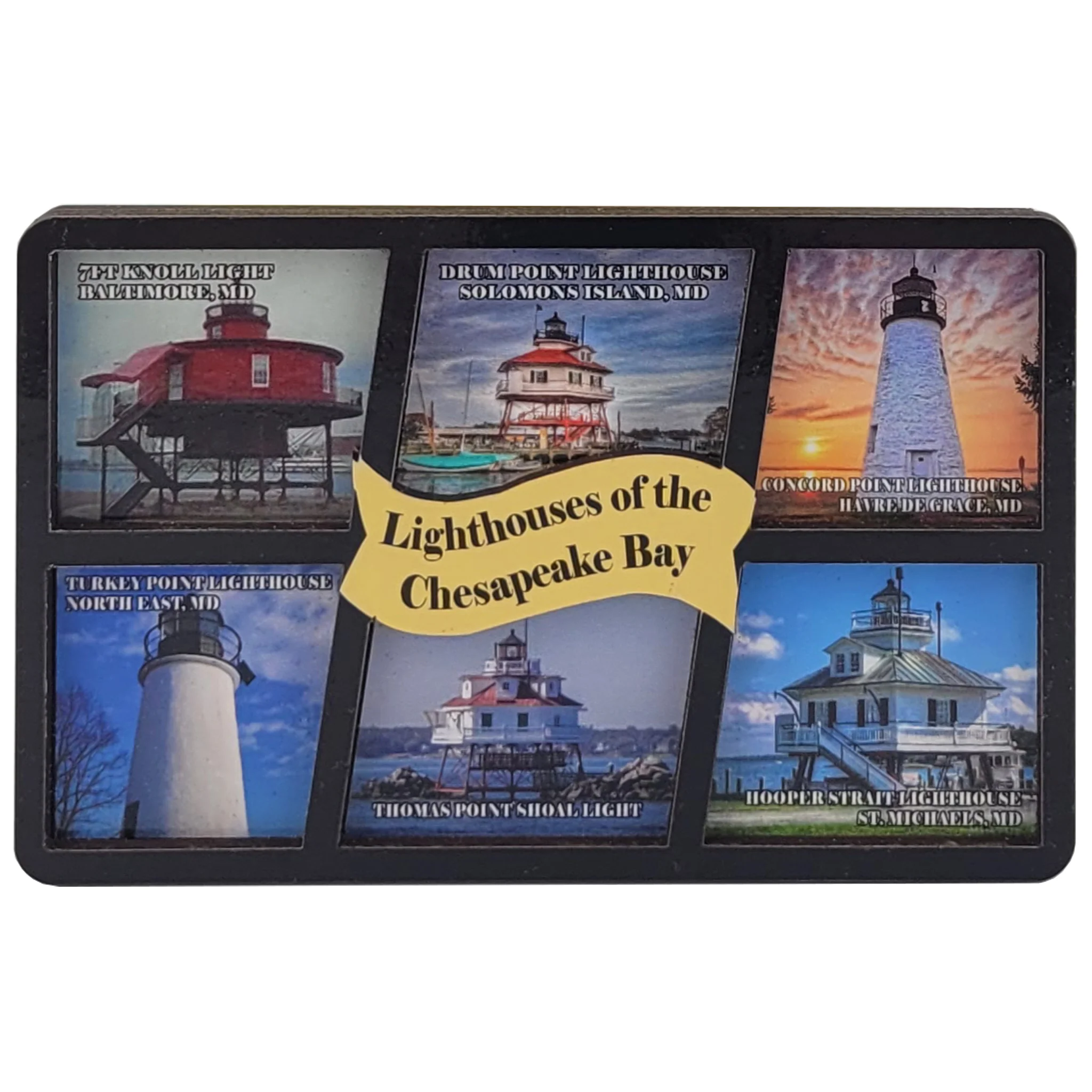 Lighthouses of the Chesapeake Bay Windowpane Magnet
