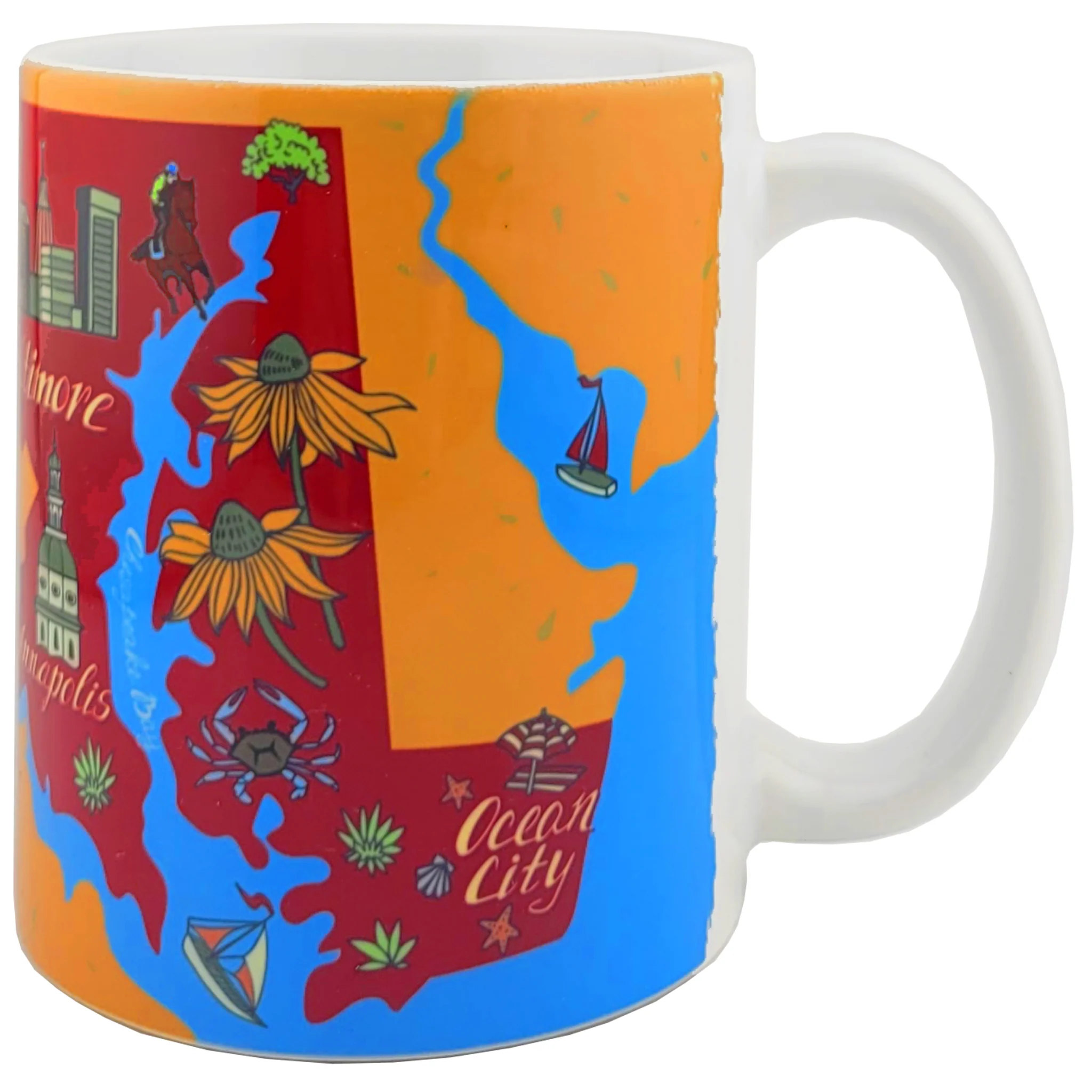 Maryland 1788 Icons Coffee Mug - Image 2