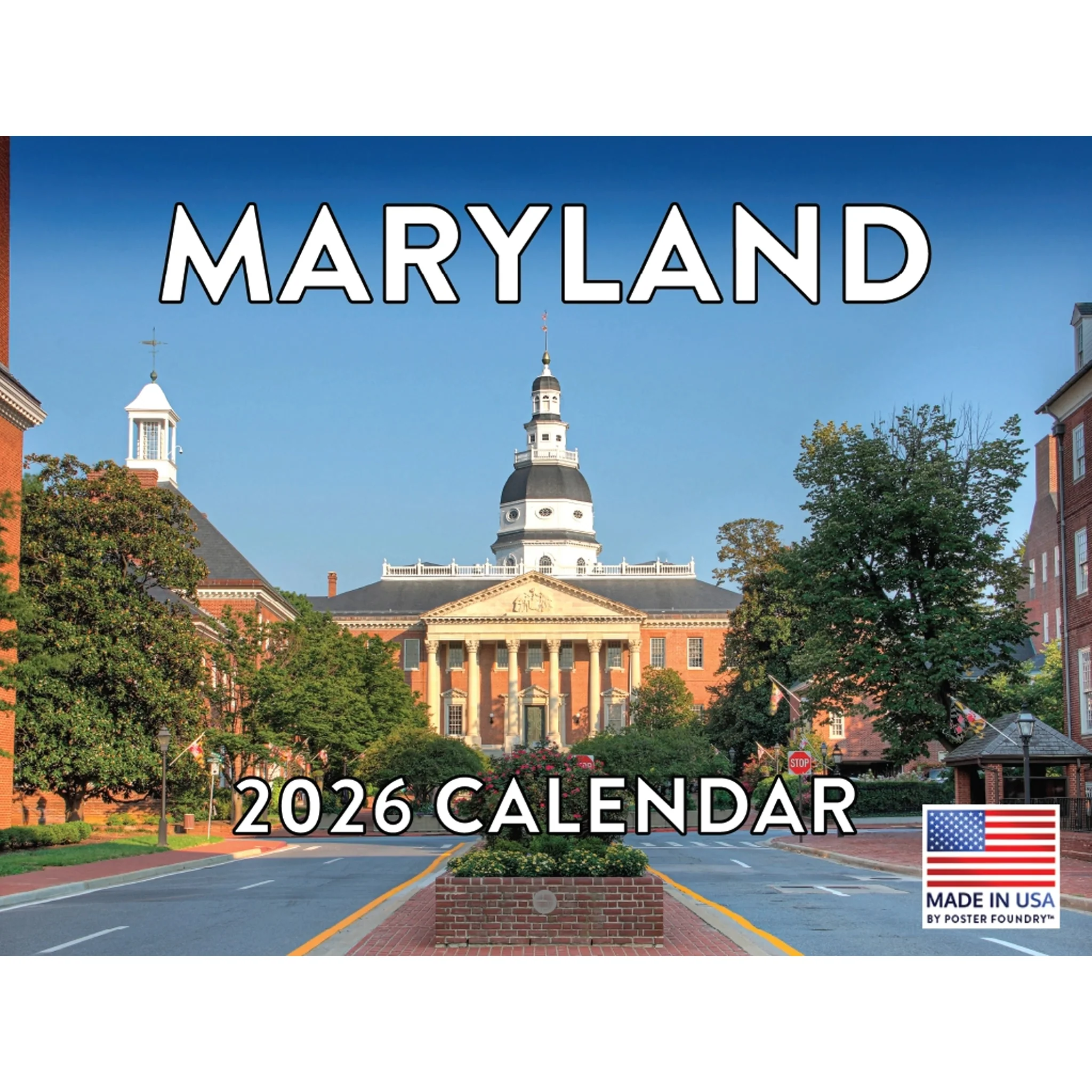 Maryland 2026 Wall Calendar 12" x 18" *SALE*