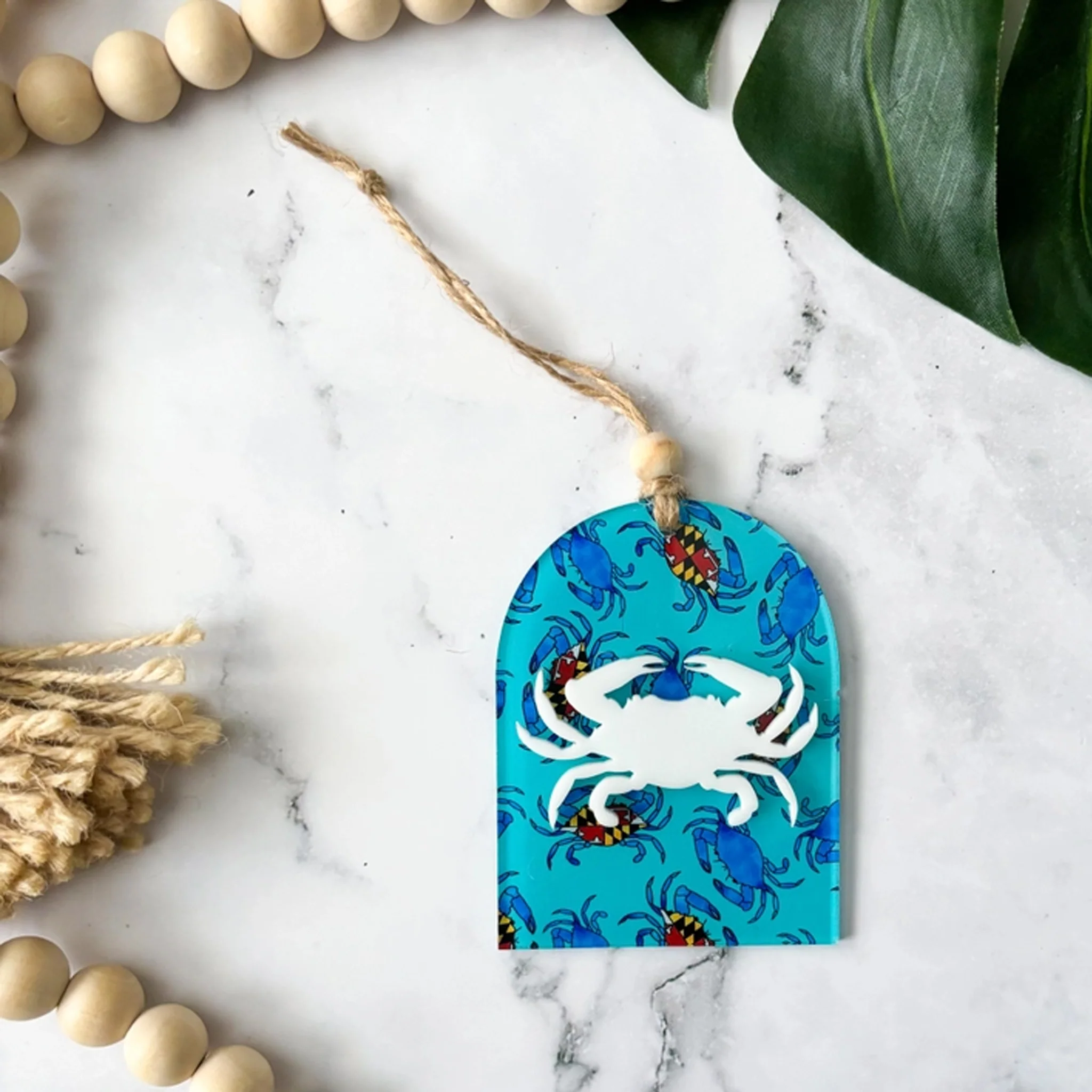 Maryland Blue Crab Acrylic Ornament - Image 3