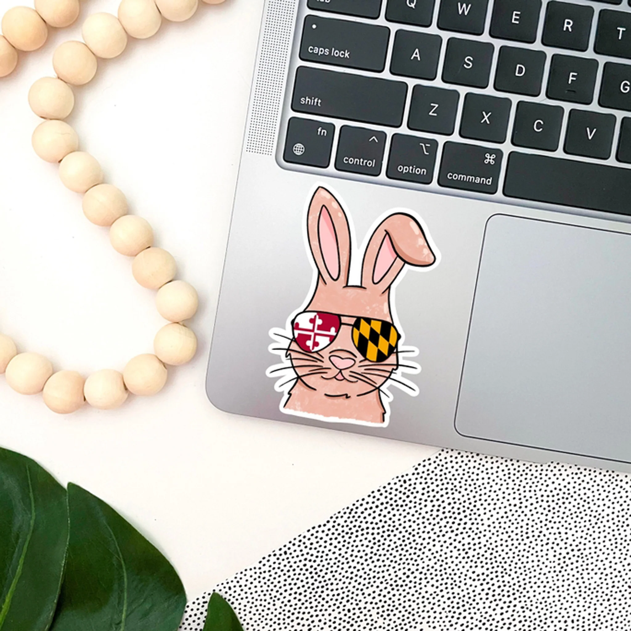 Maryland Cool Bunny Vinyl Sticker - Image 2
