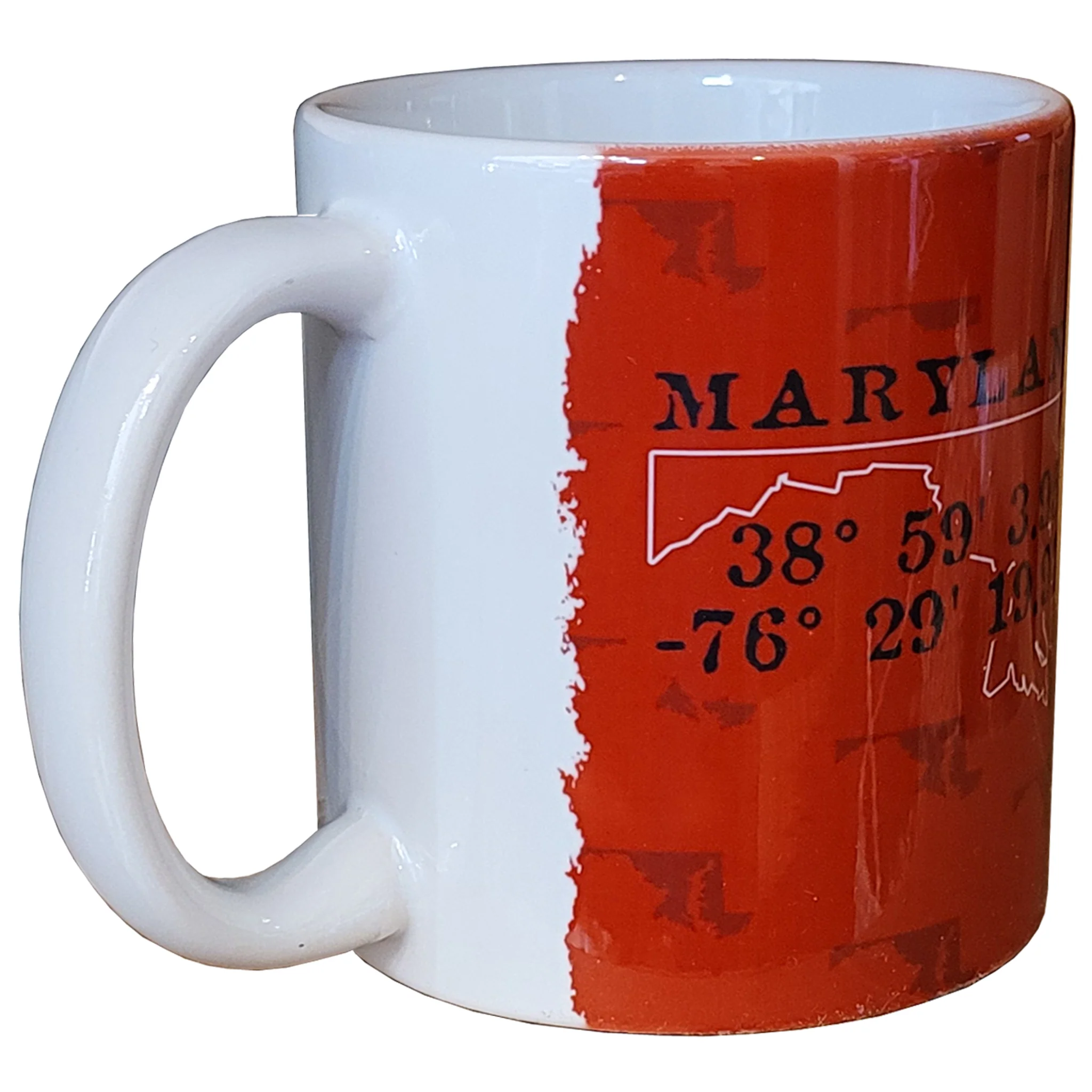 Maryland Coordinates Red Coffee Mug - Image 3