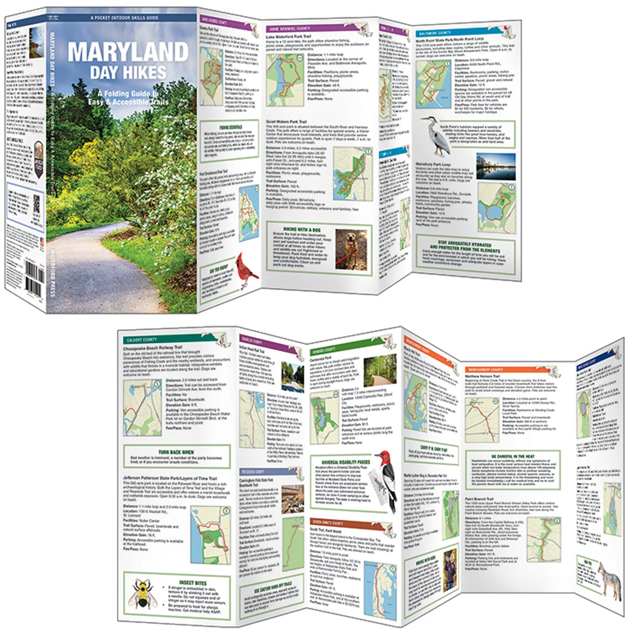 Maryland Day Hikes Pocket Folding Guide - Image 2
