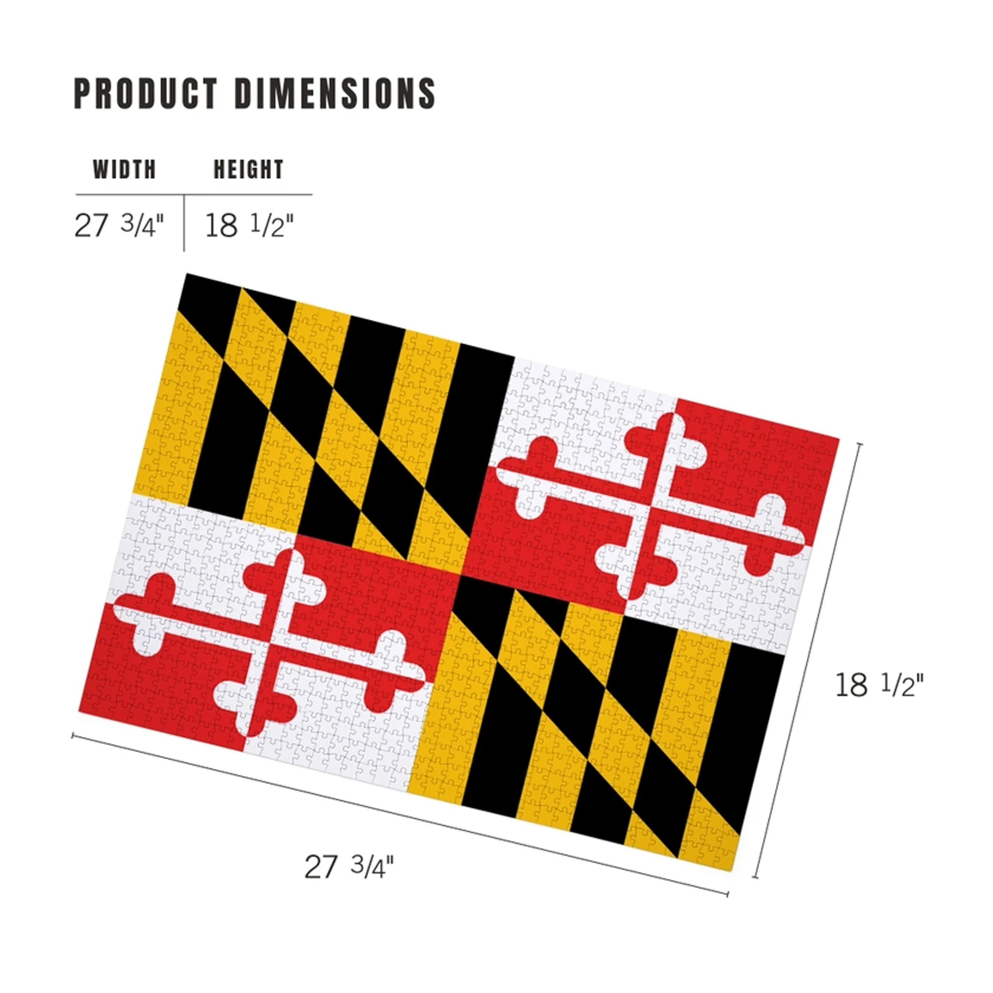Maryland Flag 1,000 Piece Puzzle - Image 3