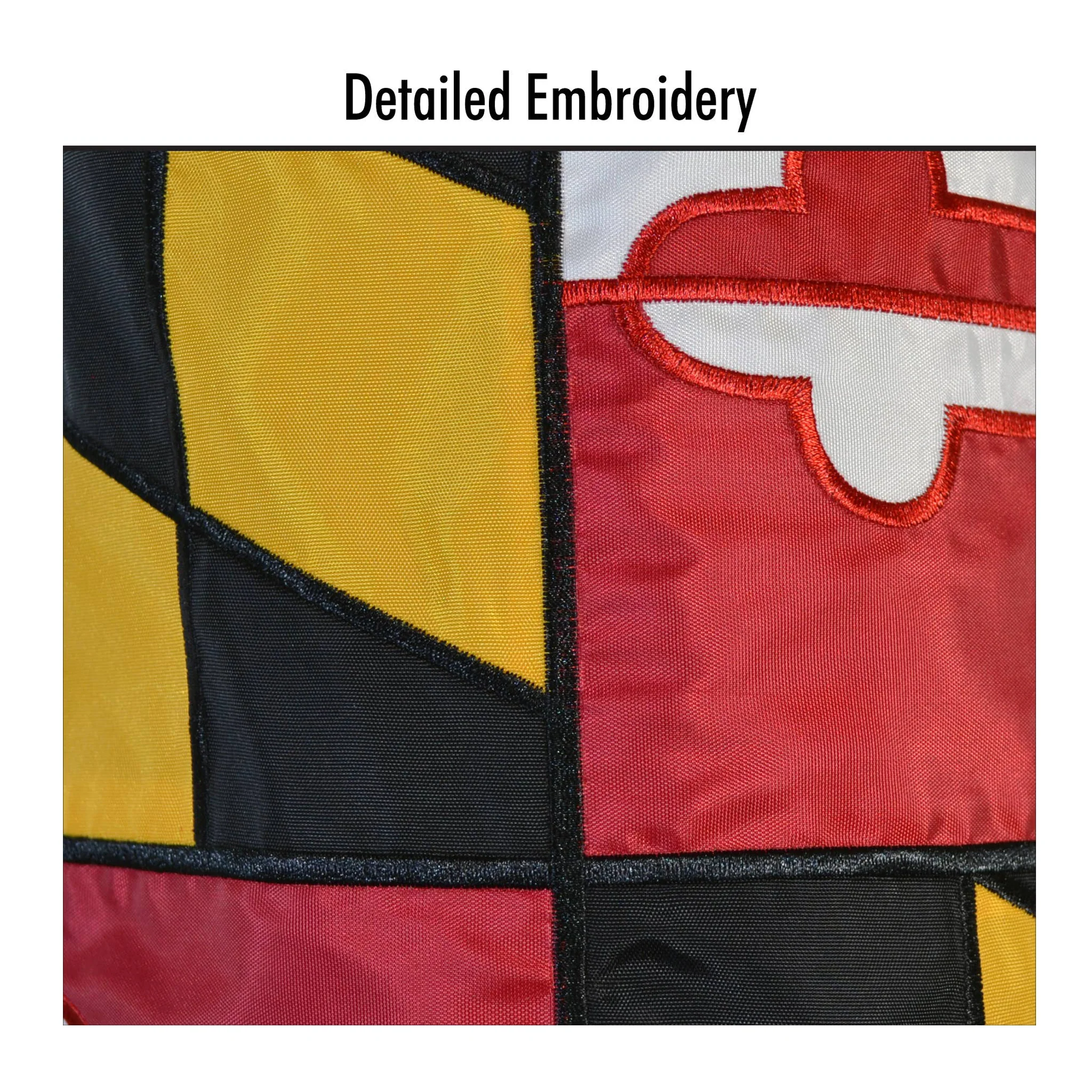 Maryland Flag Embroidered 40" Large Windsock - Image 3