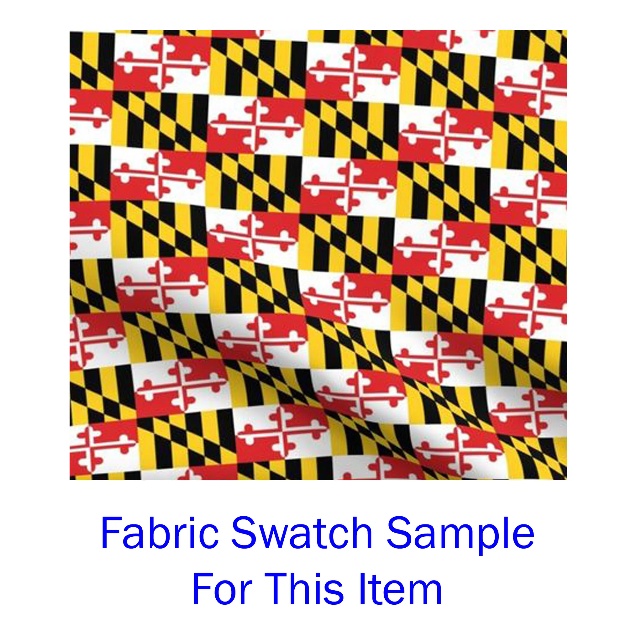 Maryland Flag Full Apron with Pockets - Locally Sewn - Image 2