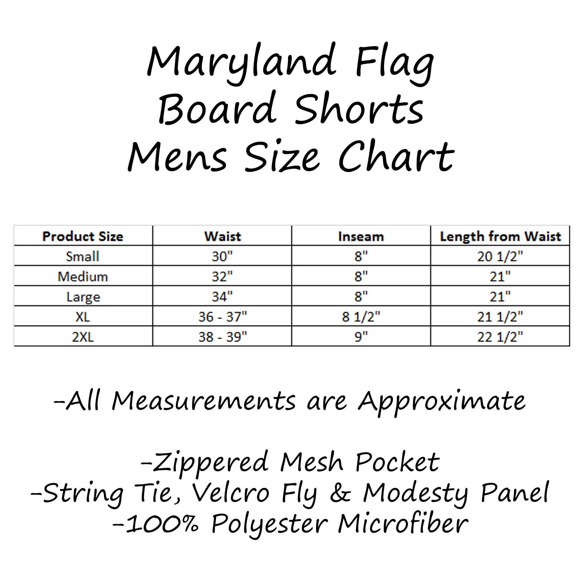 Maryland Flag Board Shorts - Image 3