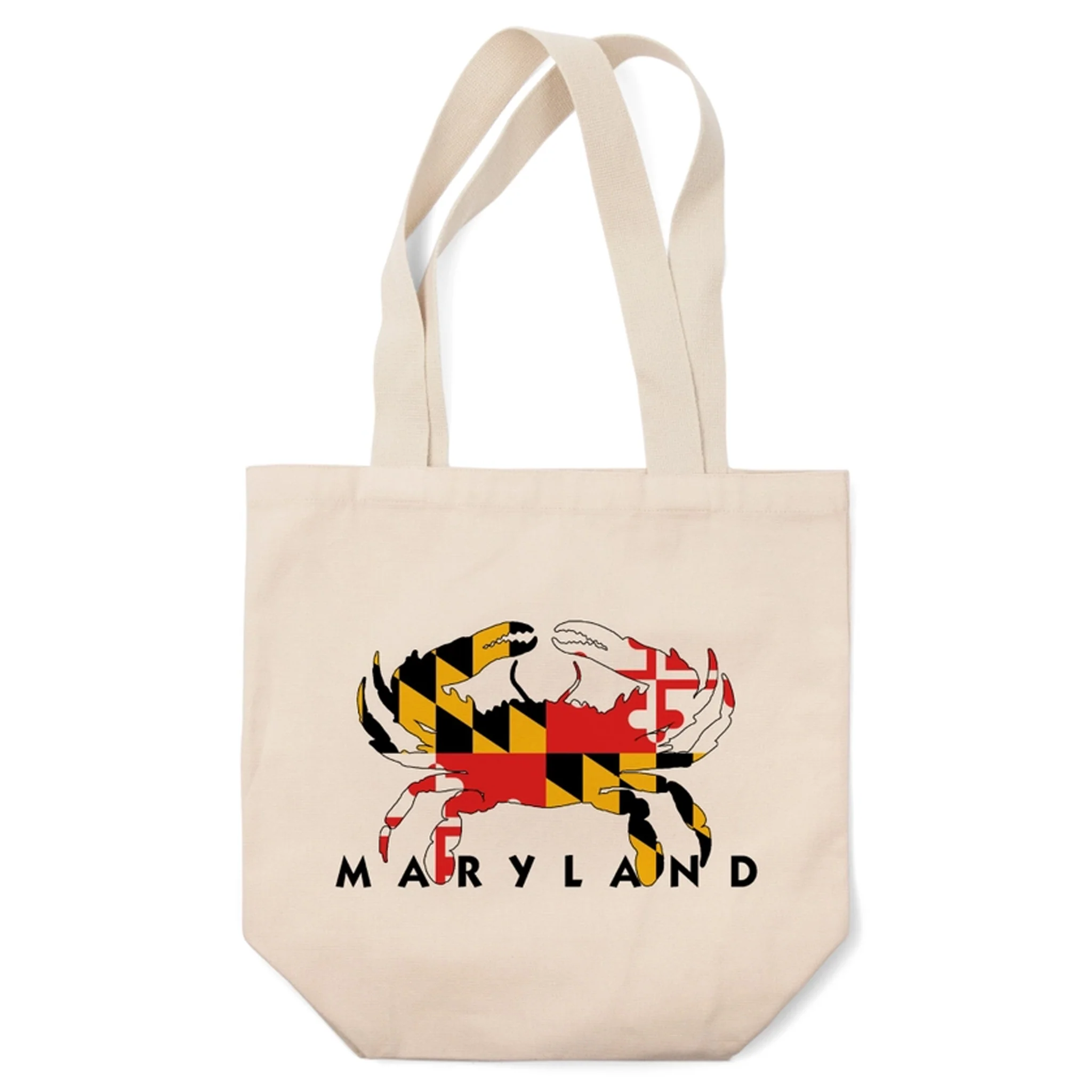 Maryland Flag Crab Cotton Totebag