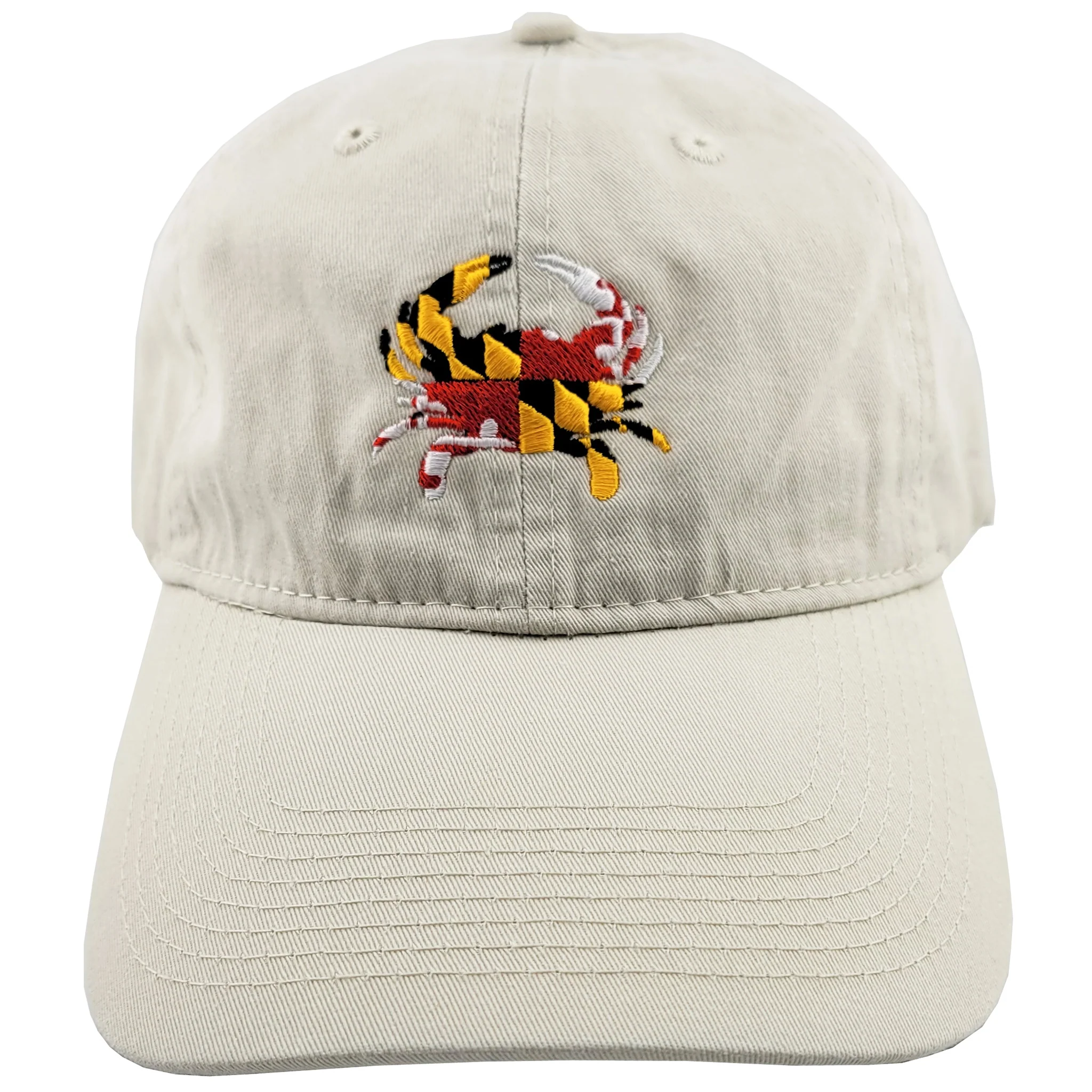 Maryland Flag Crab Embroidered Baseball Hat Assorted Colors - Image 4
