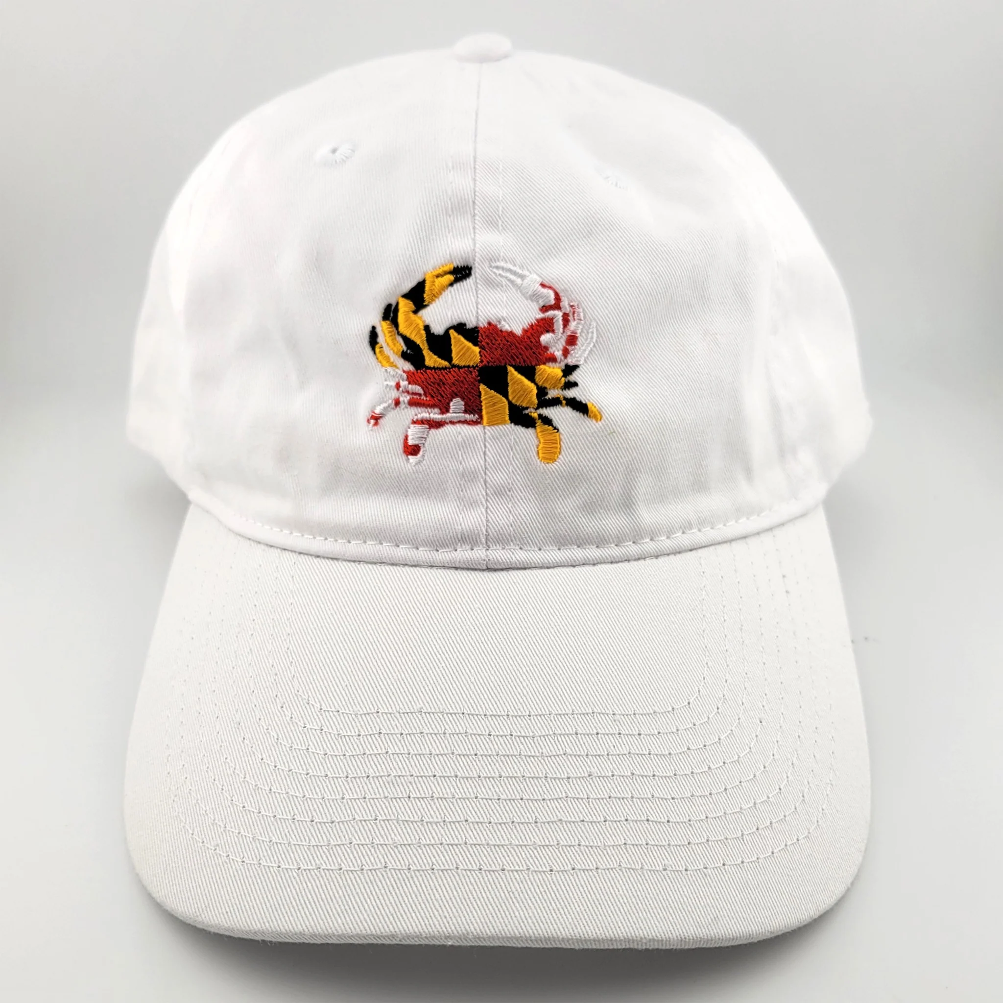 Maryland Flag Crab Embroidered Baseball Hat Assorted Colors - Image 6