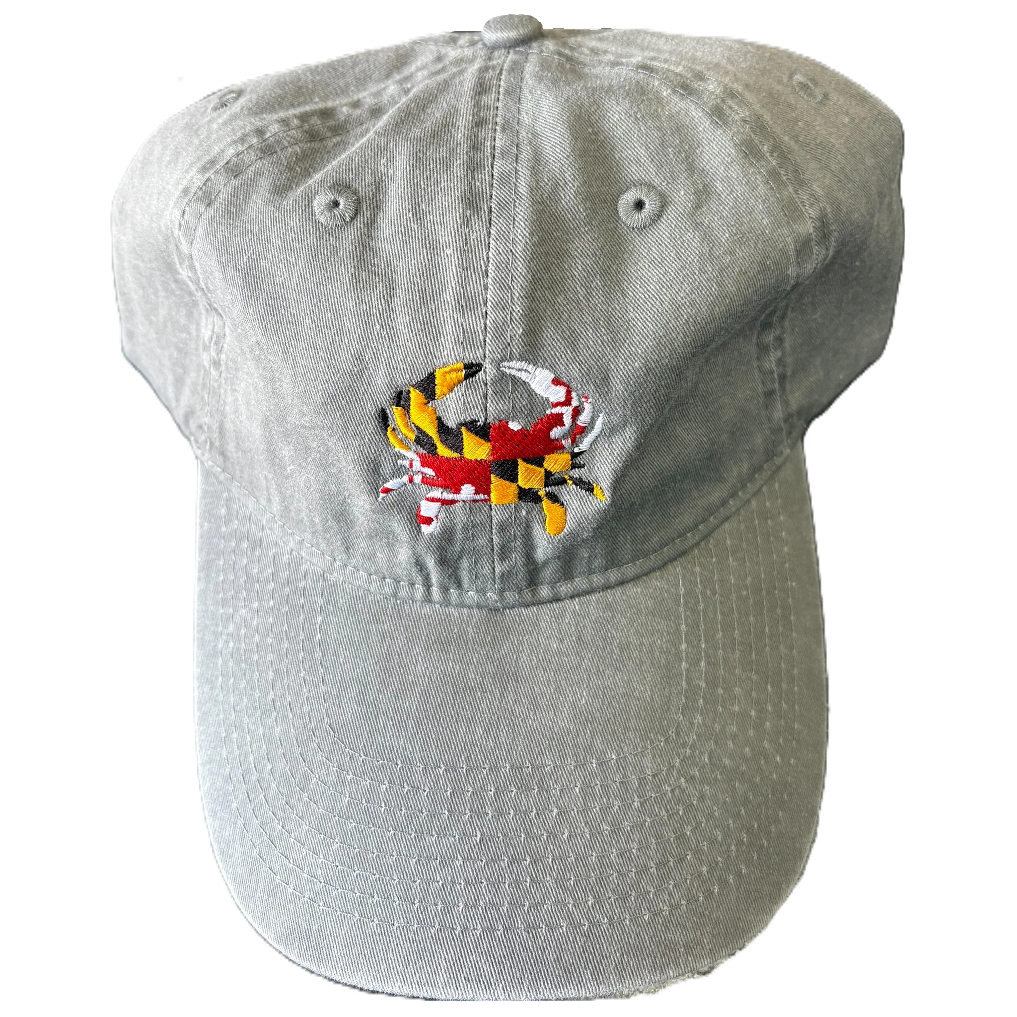 Maryland Flag Crab Embroidered Baseball Hat Assorted Colors - Image 7