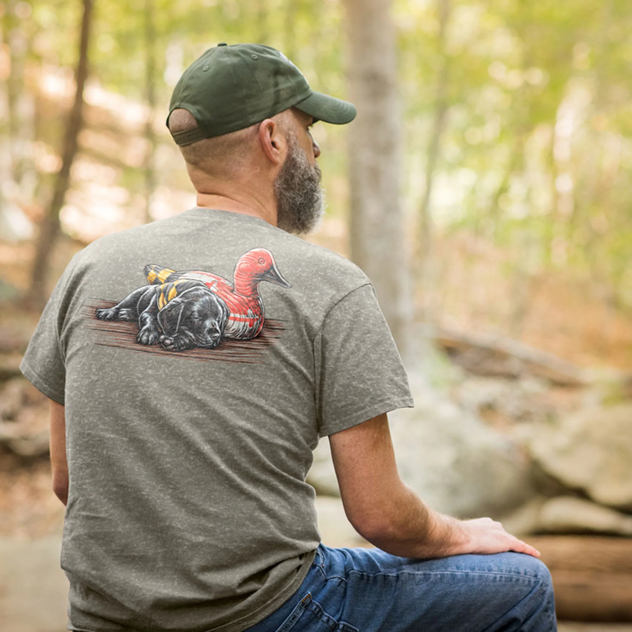 Maryland Flag Decoy & Puppy Dreamer T-Shirt - Image 3