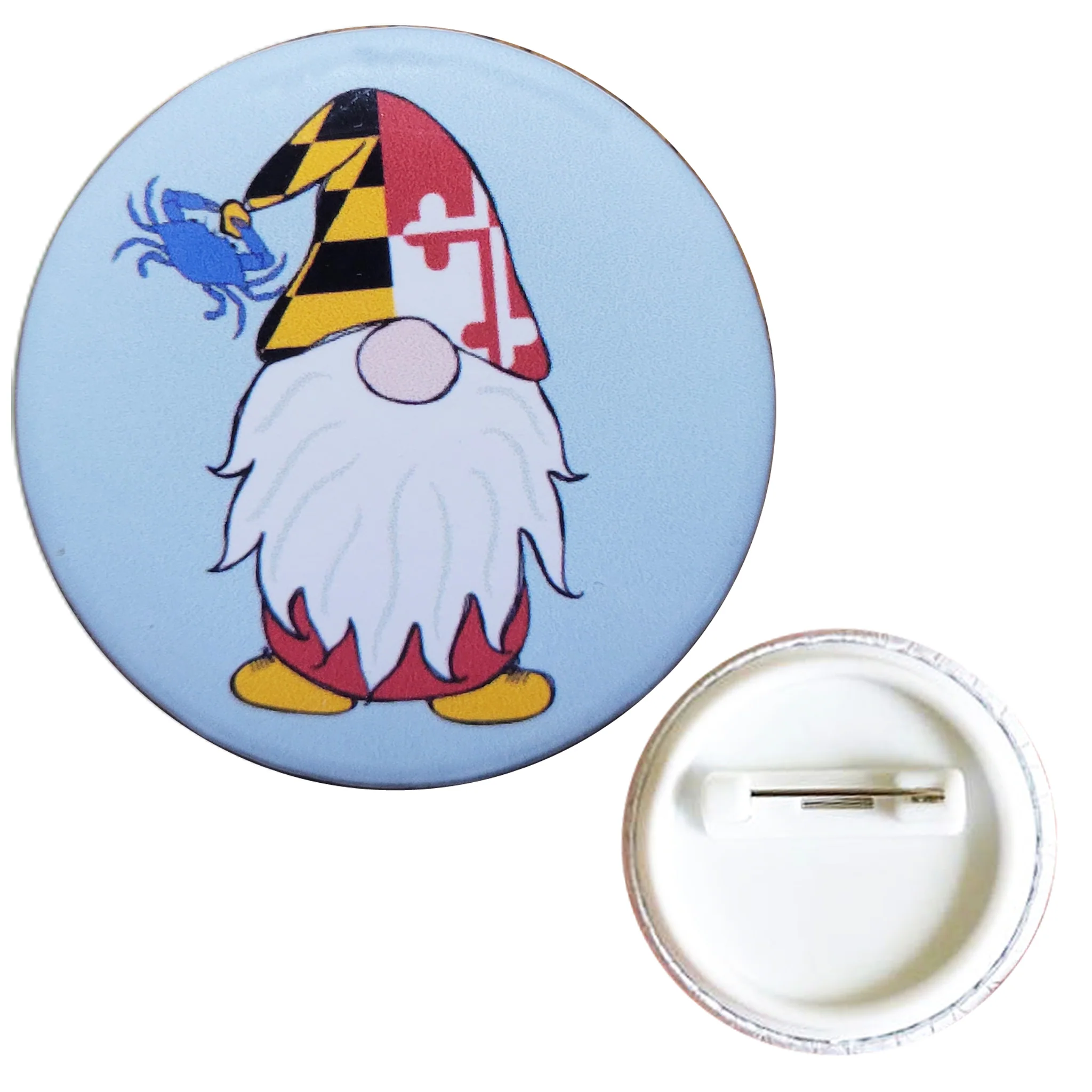 Maryland Flag Gnome Small Button / Badge