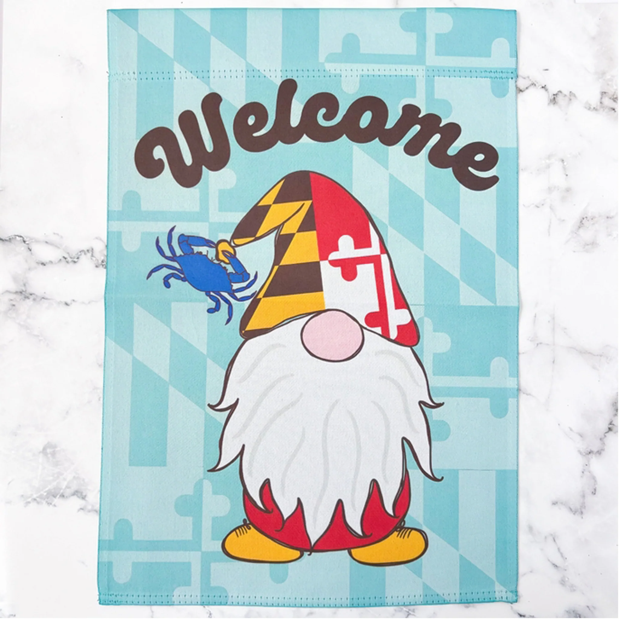 Maryland Flag Gnome Garden Flag - Image 3