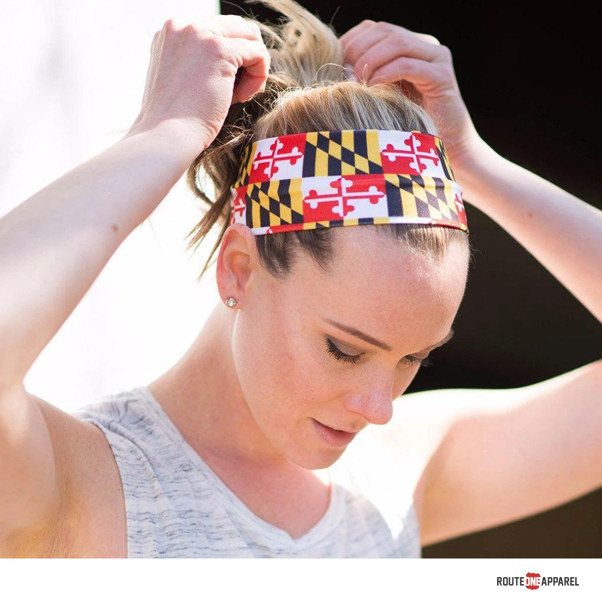 Maryland Flag Stretch Headband - Image 2