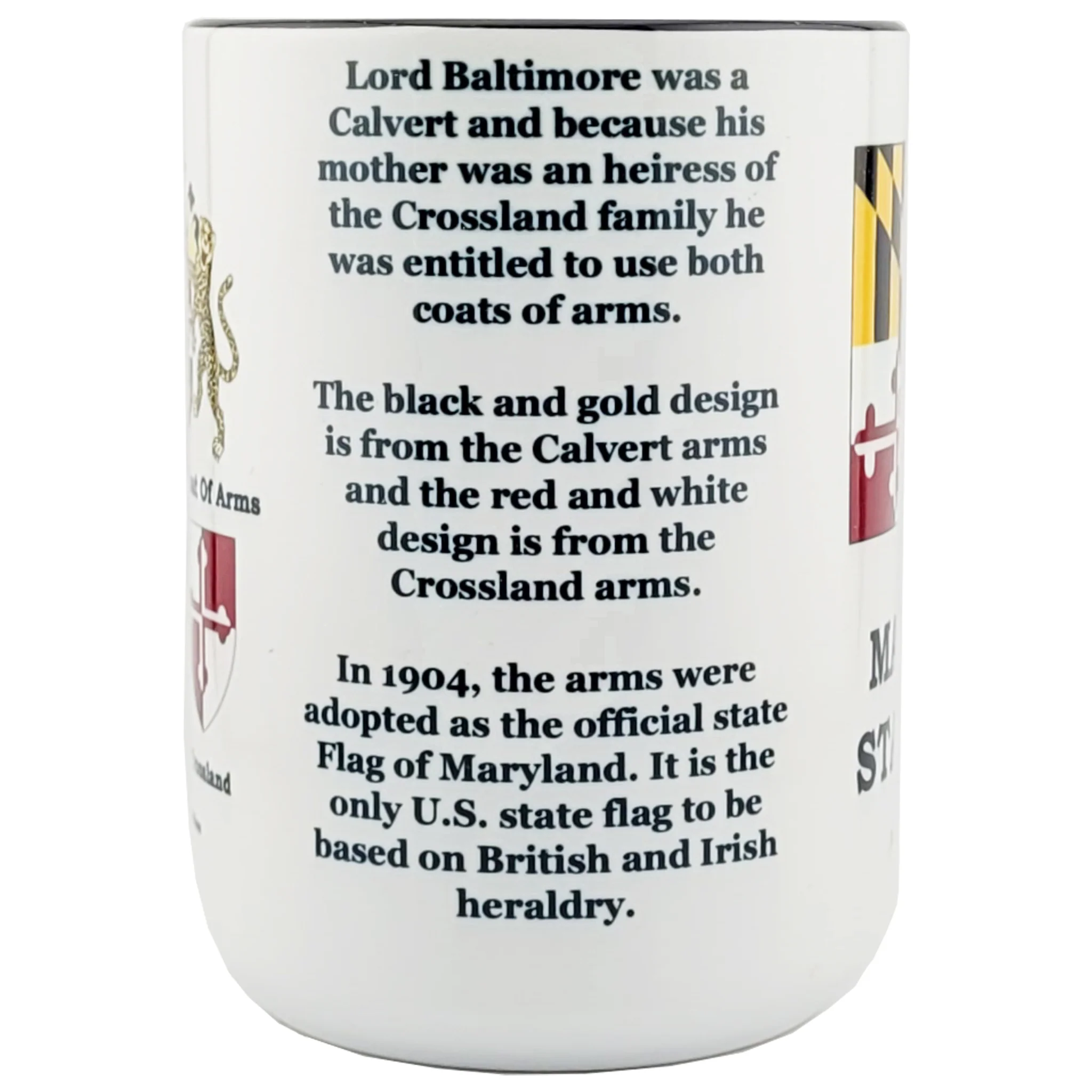 Maryland Flag History Coffee Mug - Image 3