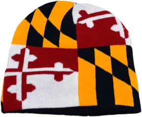 Maryland Flag Knit Hat