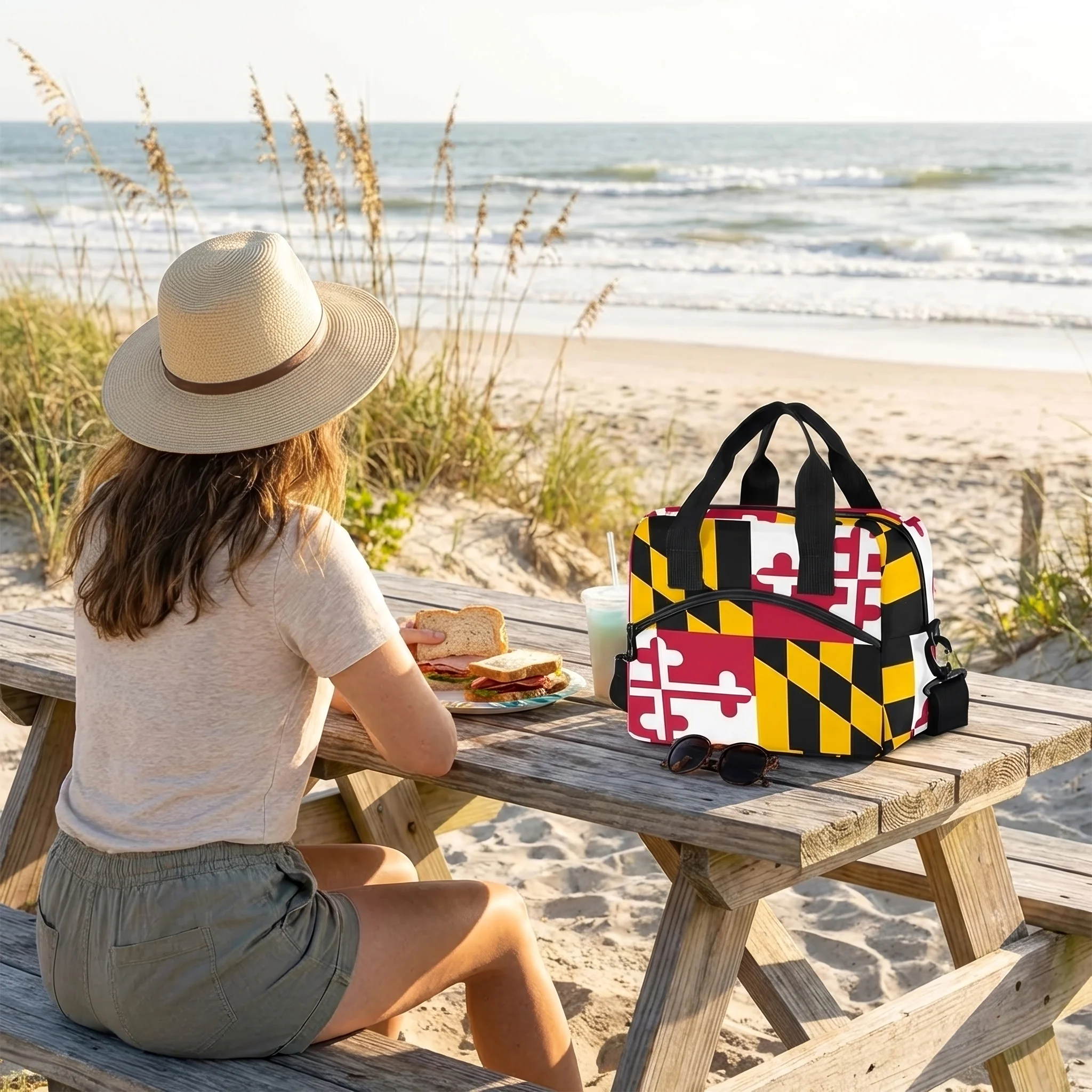 Maryland Flag Lunch Cooler Bag - Image 3