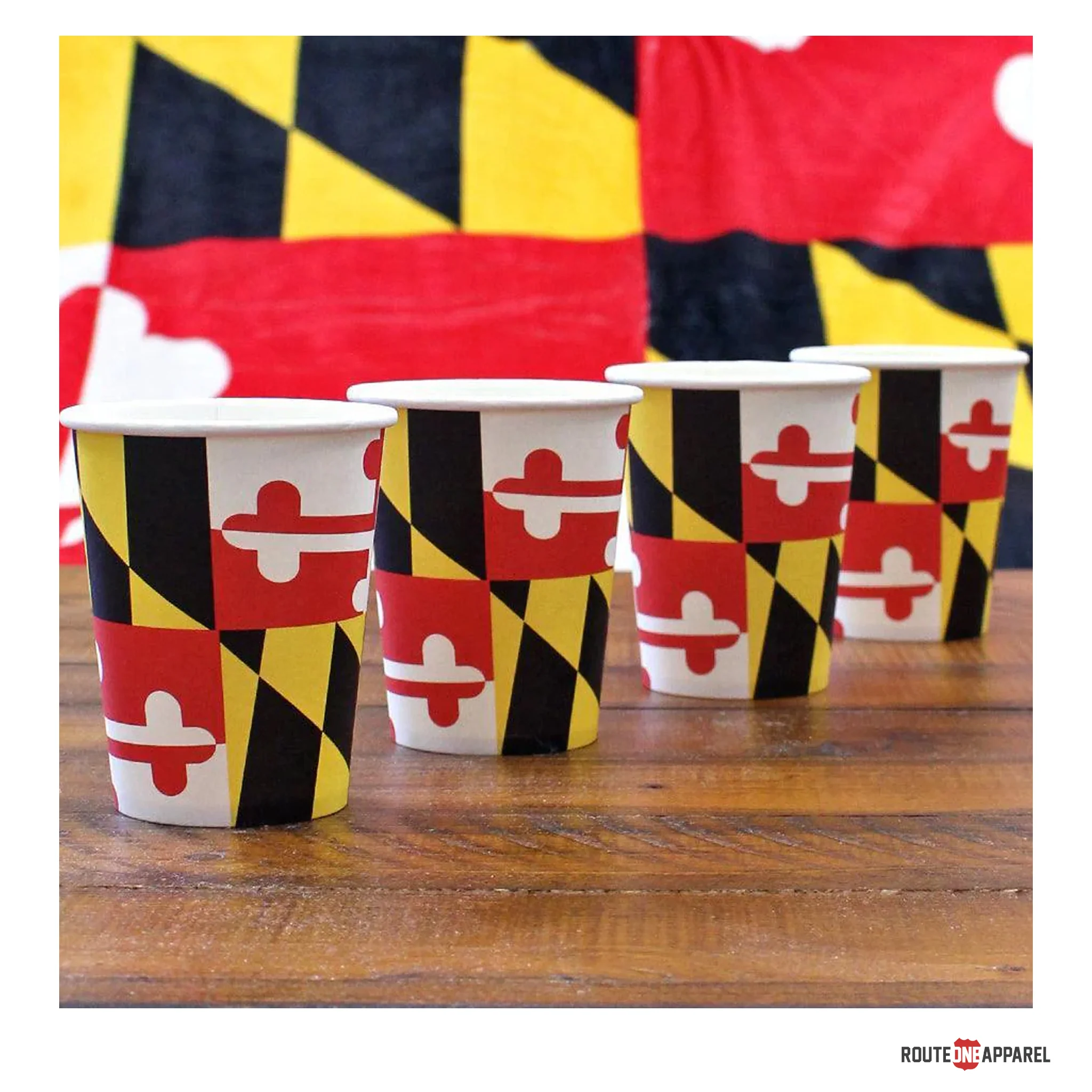Maryland Flag Paper Plates, Napkins or Cups - Image 6