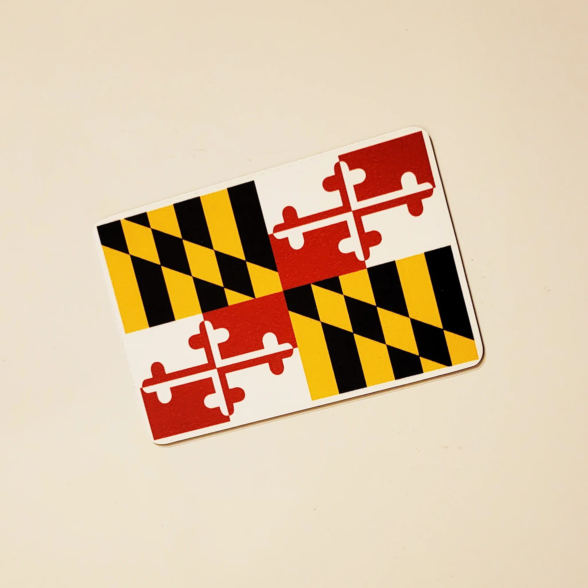 Maryland Flag Rectangle Vehicle Magnet - Image 2