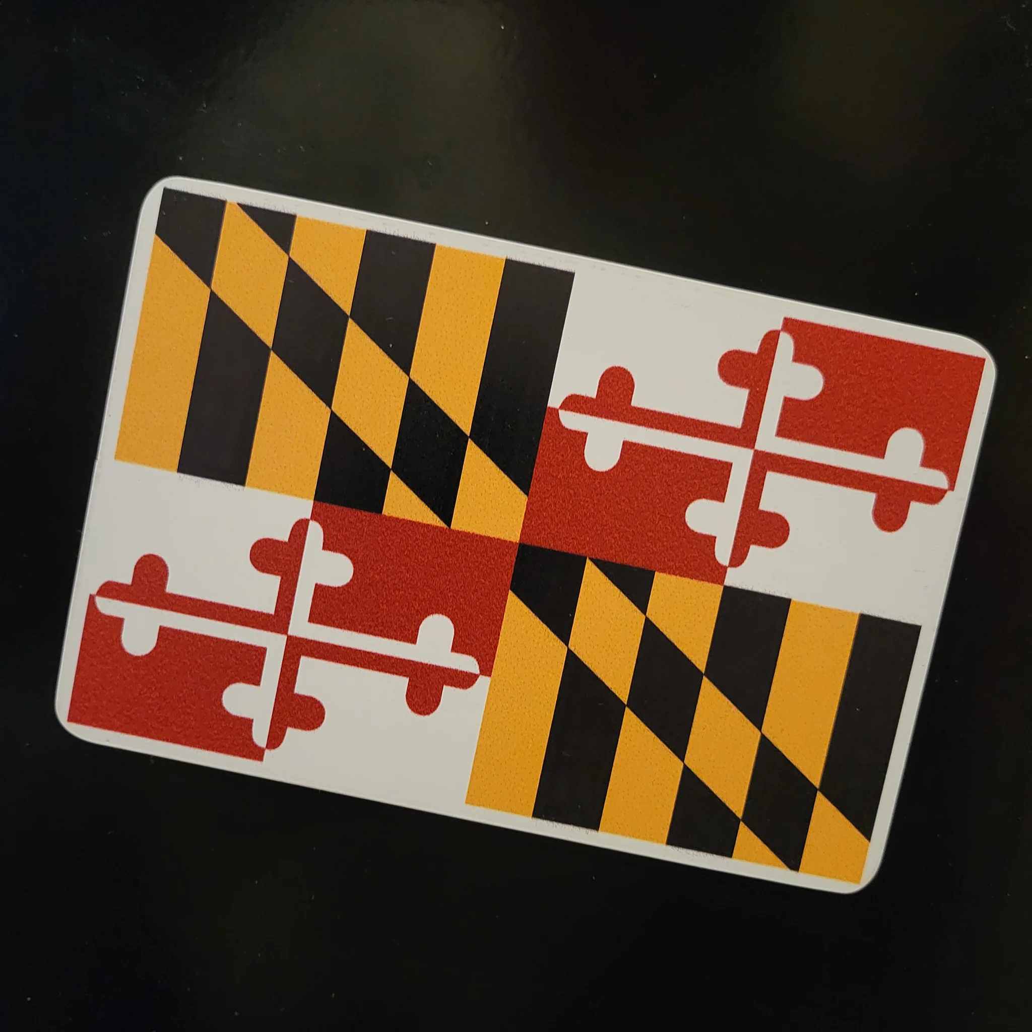 Maryland Flag Rectangle Vehicle Magnet - Image 3