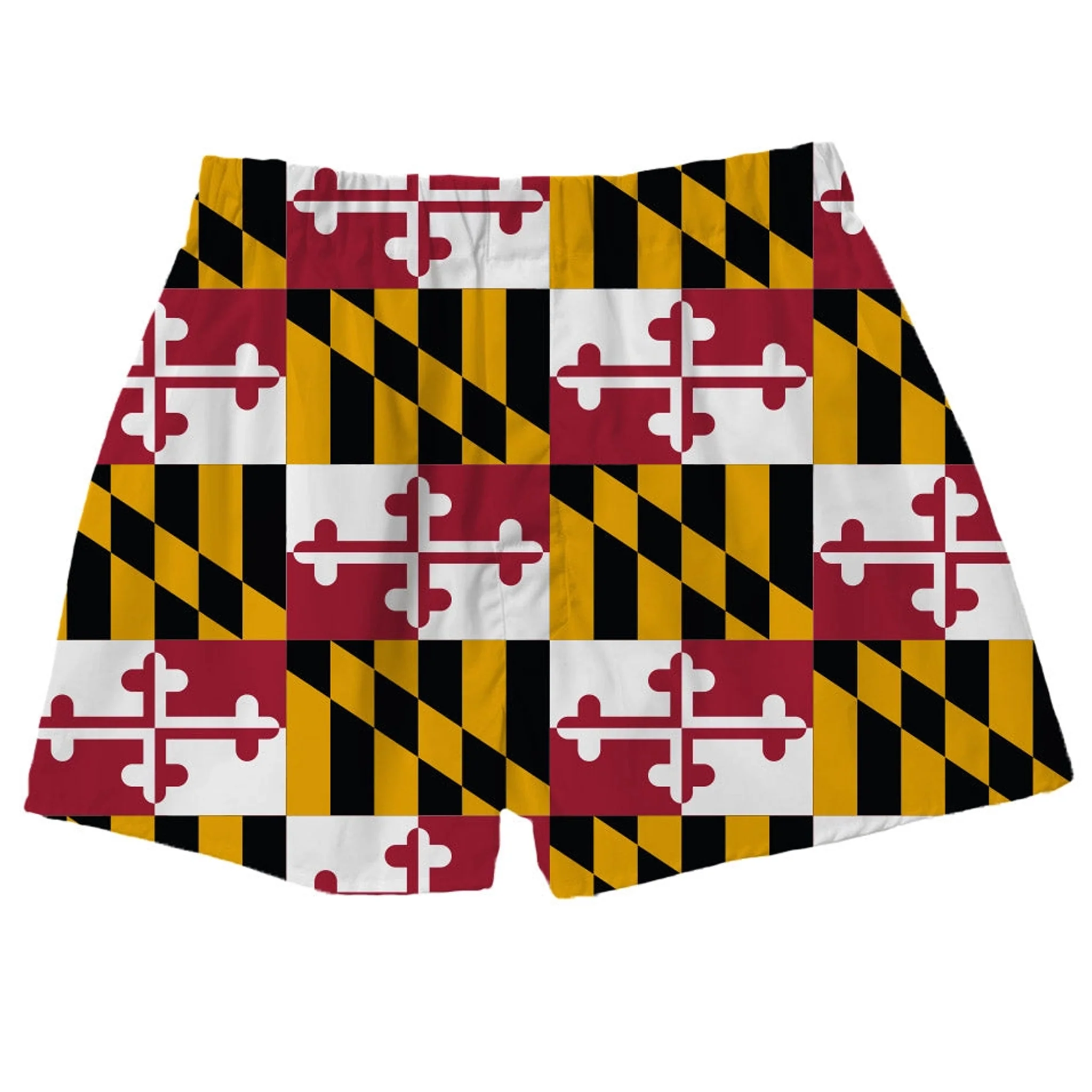 Maryland Flag Silky Unisex Boxer Shorts