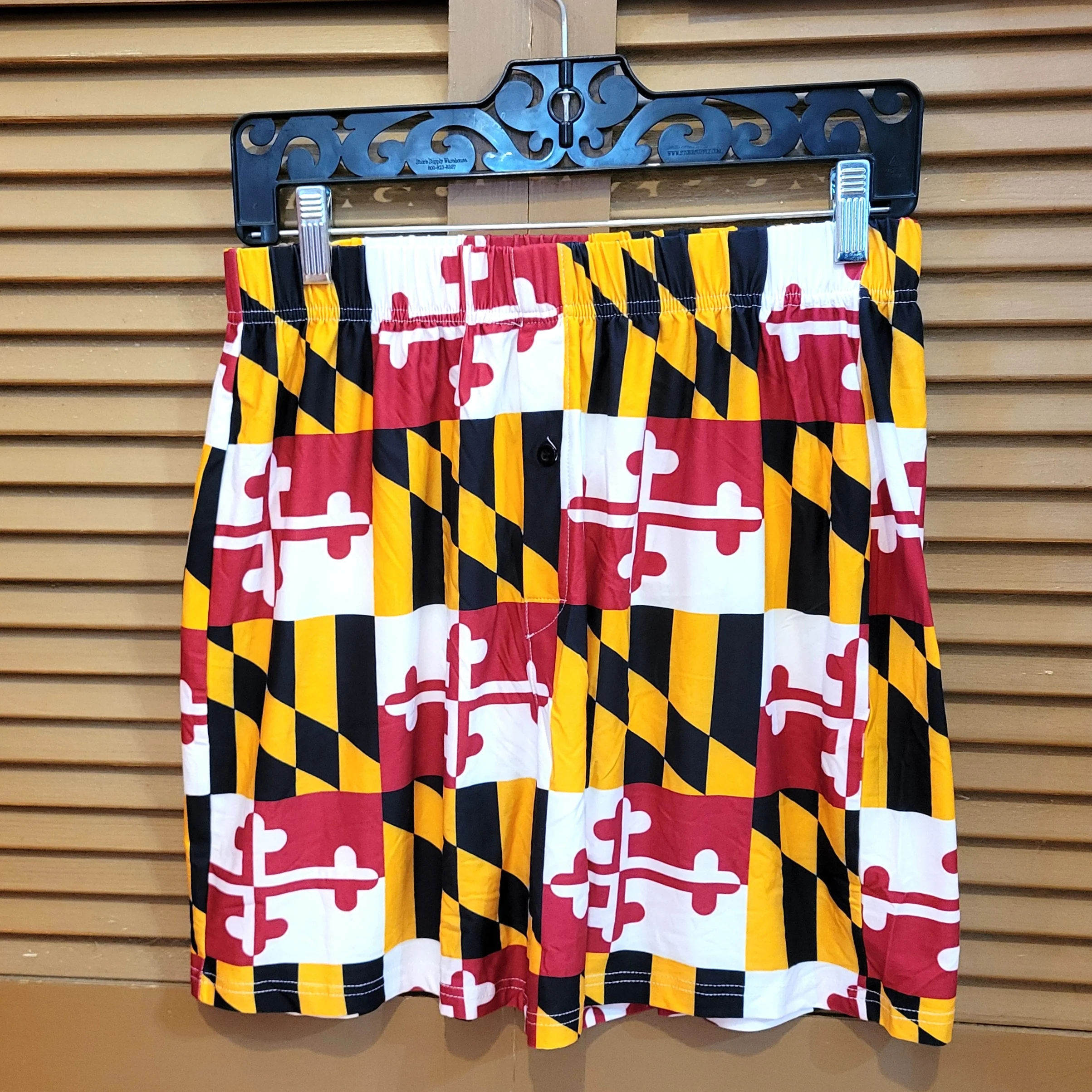 Maryland Flag Silky Unisex Boxer Shorts - Image 3