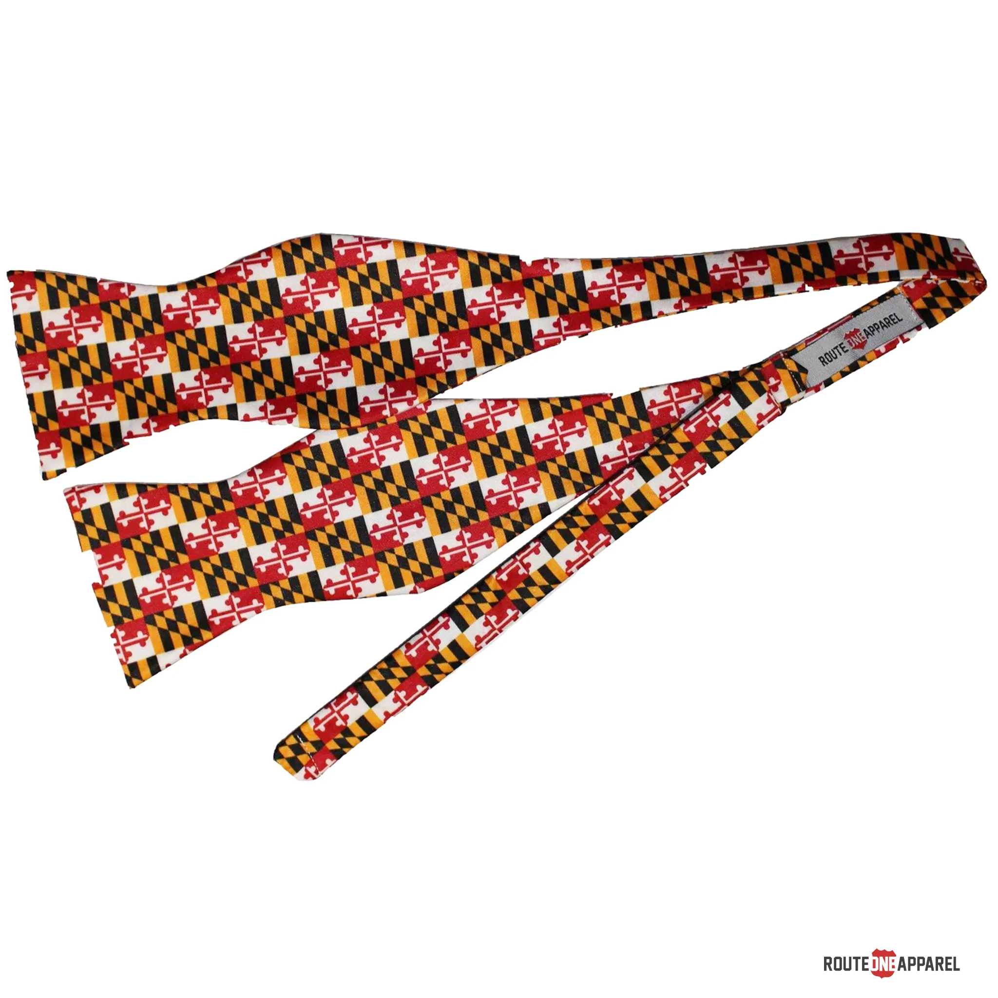 Maryland Flag Small Print Self Tie Bowtie