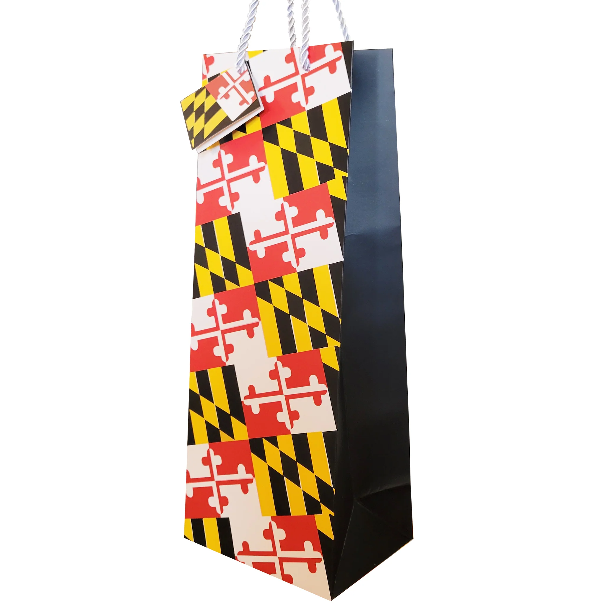 Maryland Flag Wine Paper Gift Bag