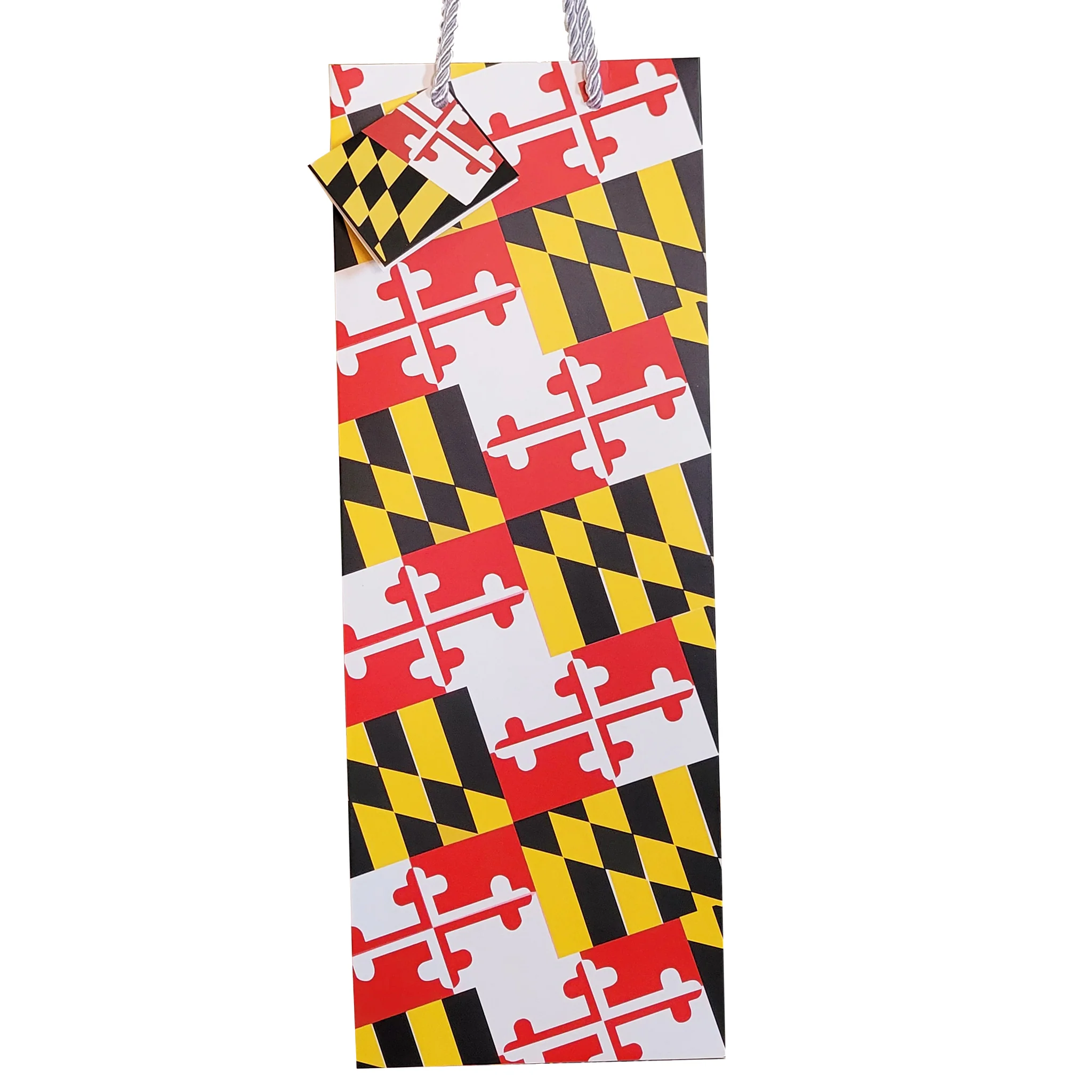 Maryland Flag Wine Paper Gift Bag - Image 2
