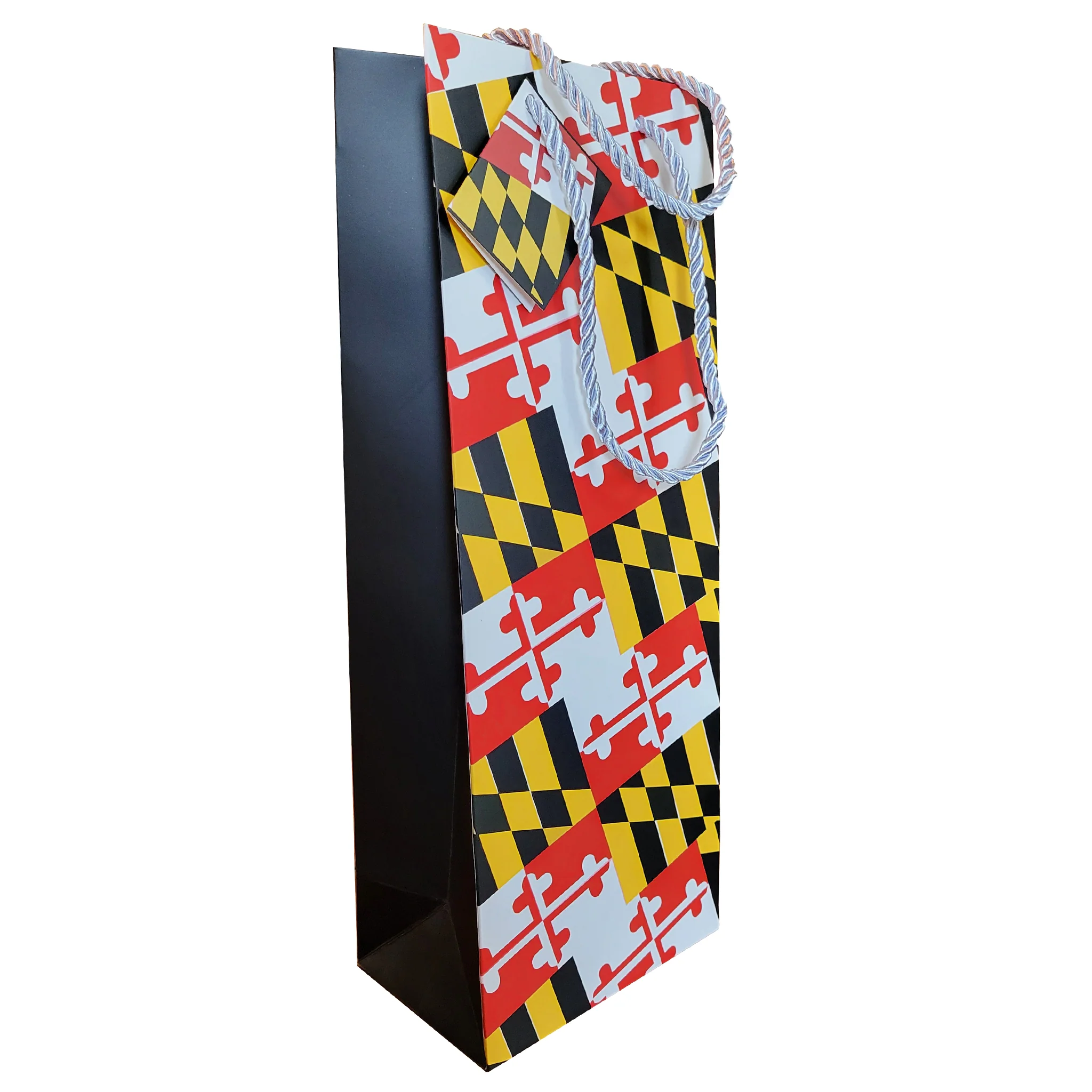 Maryland Flag Wine Paper Gift Bag - Image 3