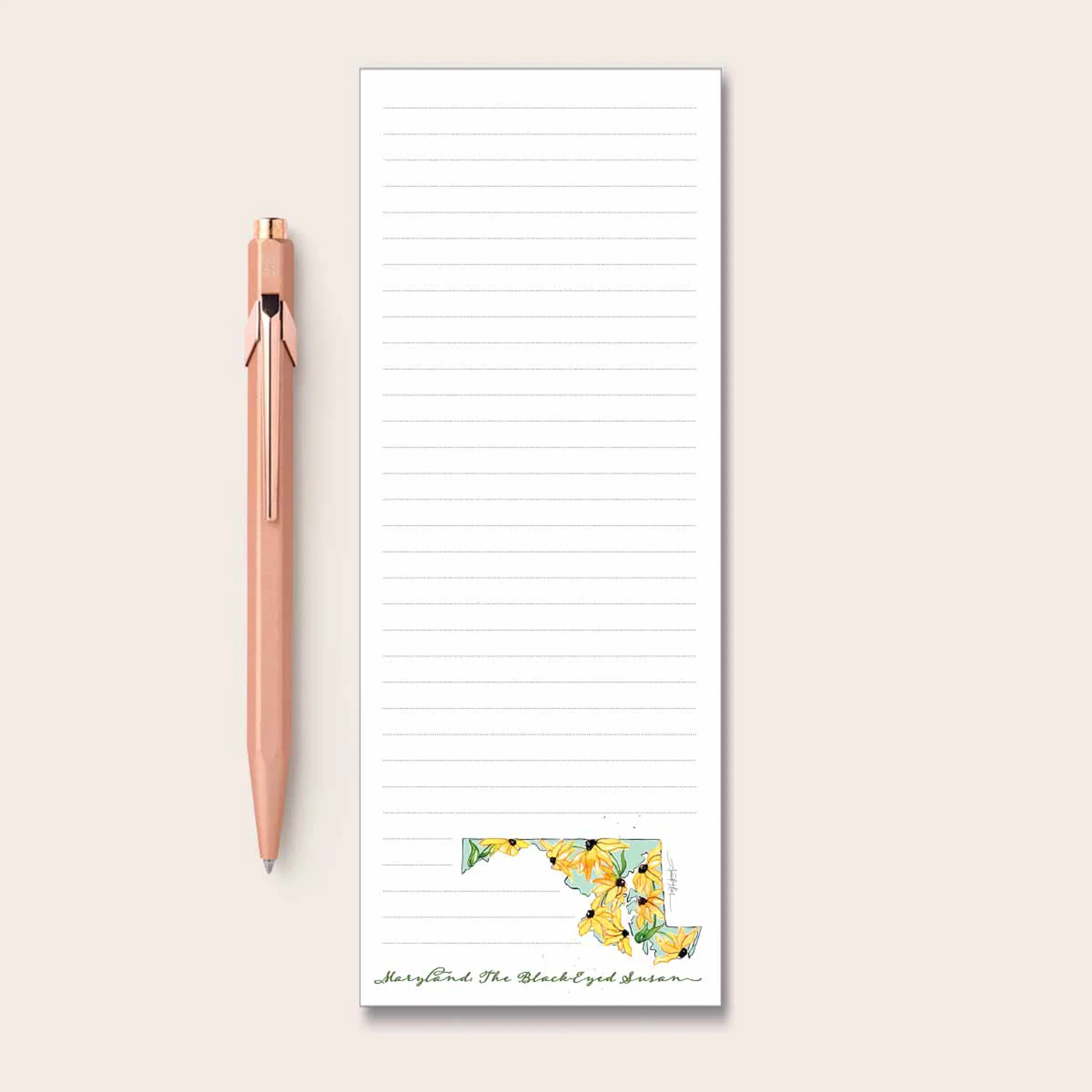 Maryland Floral Magnetic Notepad - Image 2