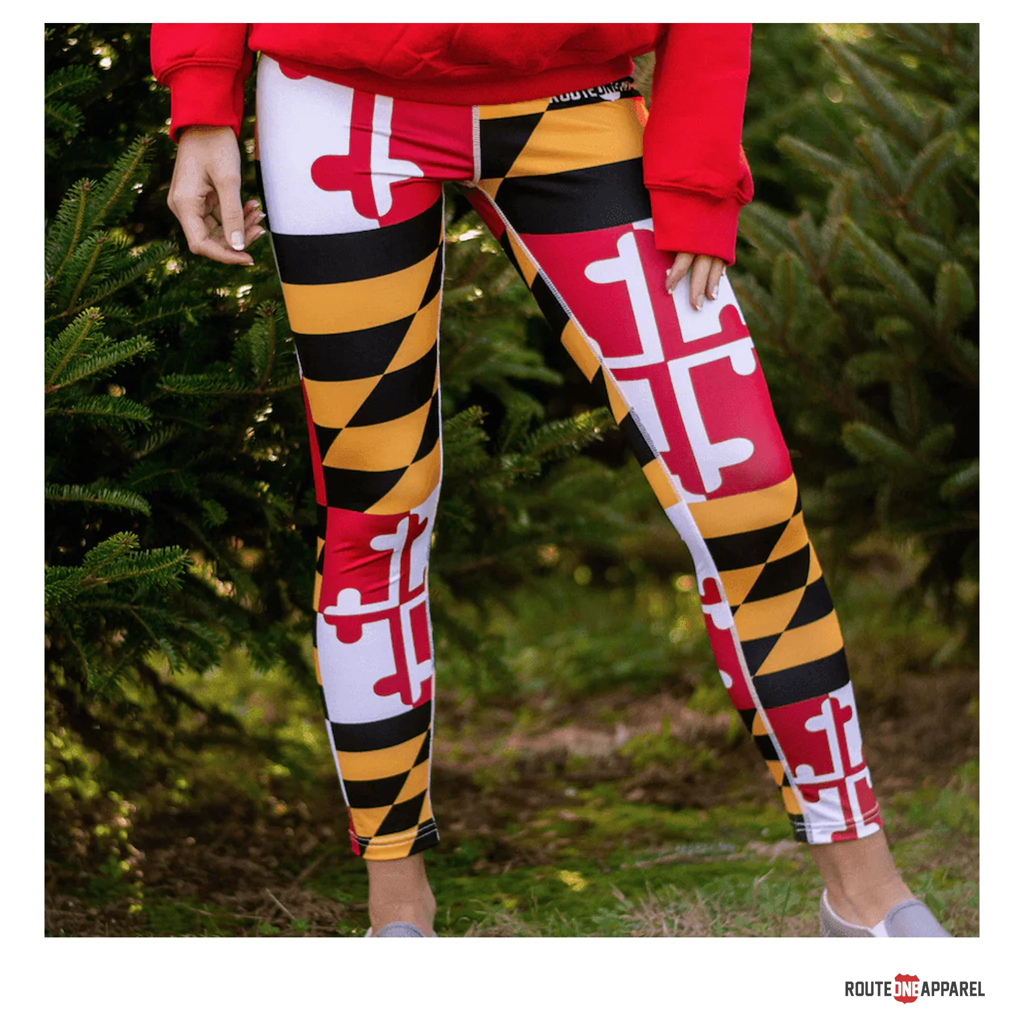 Maryland Full Flag Ladies Leggings - Image 2