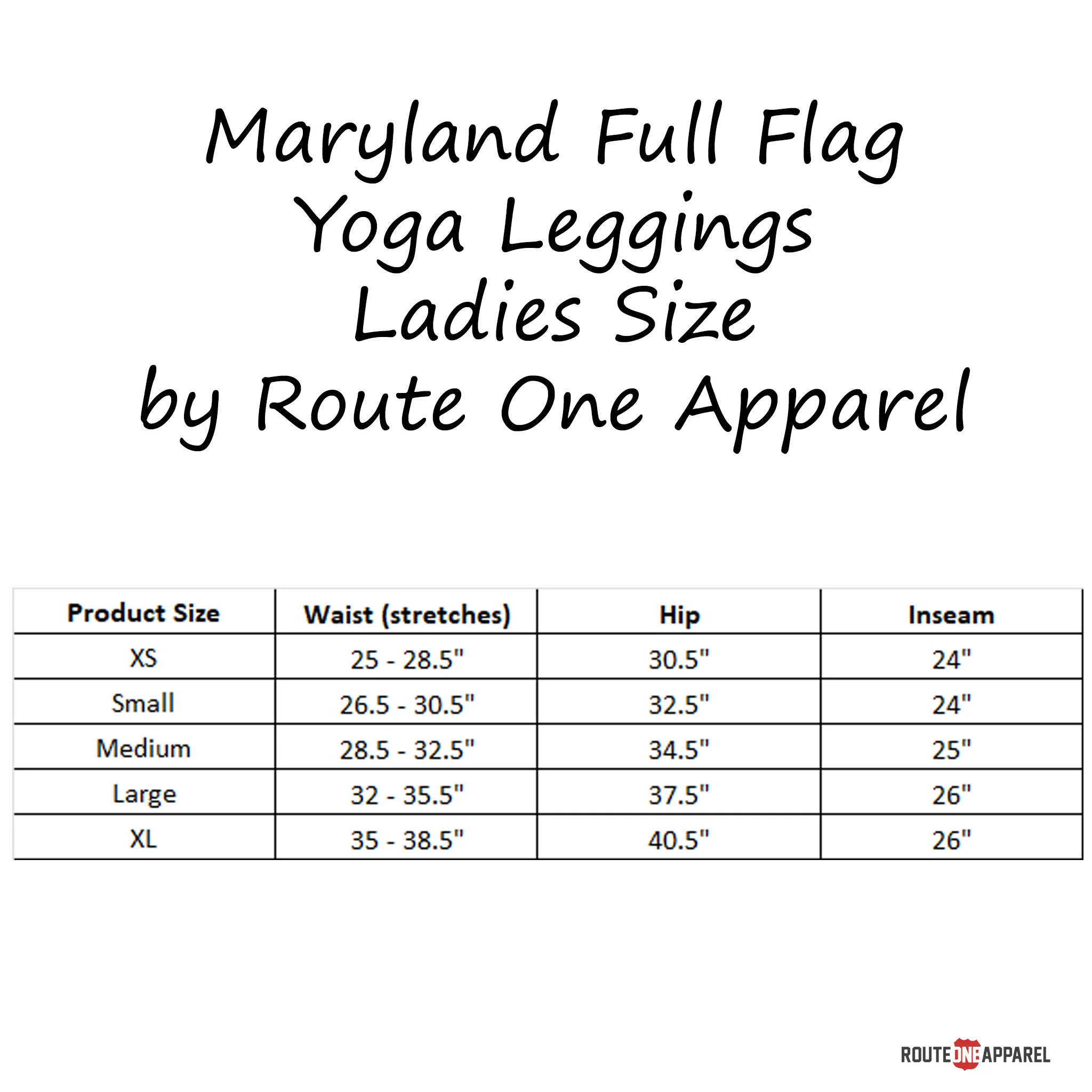Maryland Full Flag Ladies Leggings - Image 3