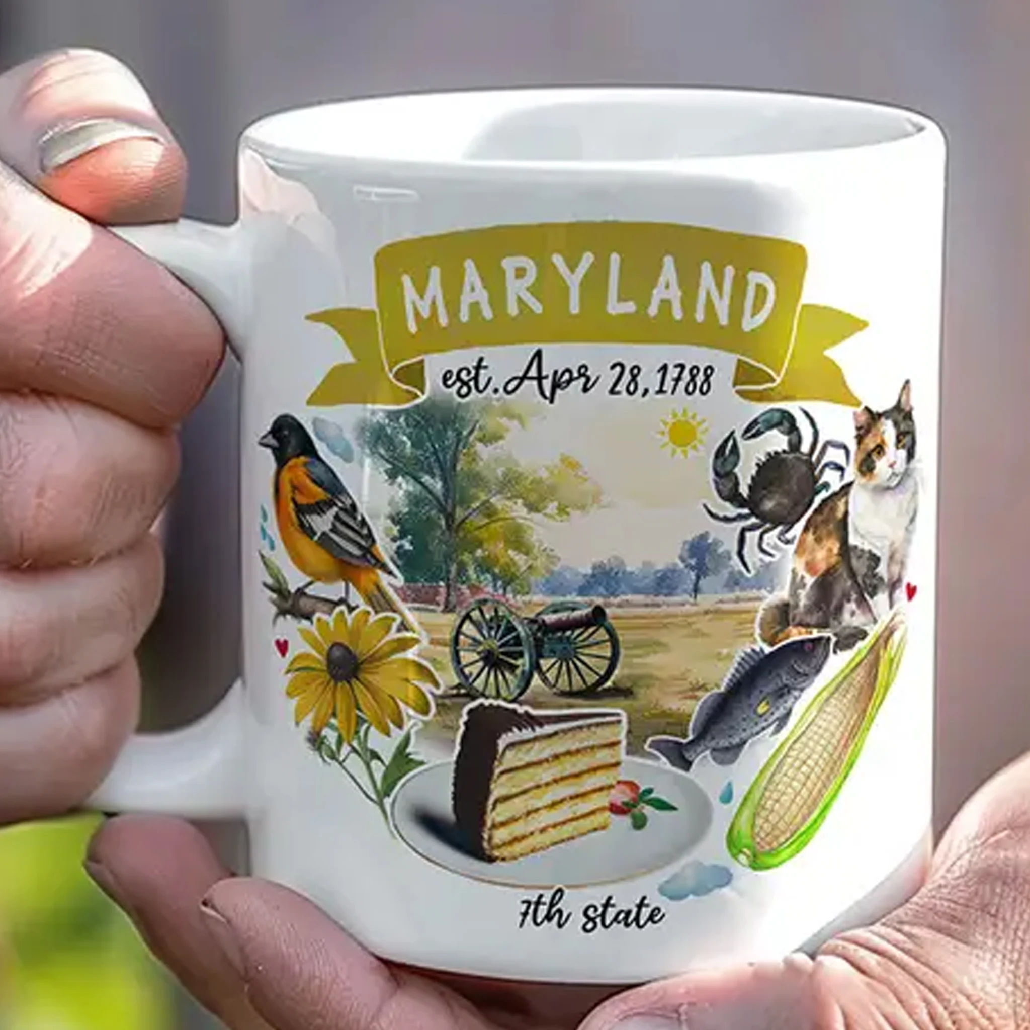 Maryland Heritage 7th State Coffee Mug - Image 2