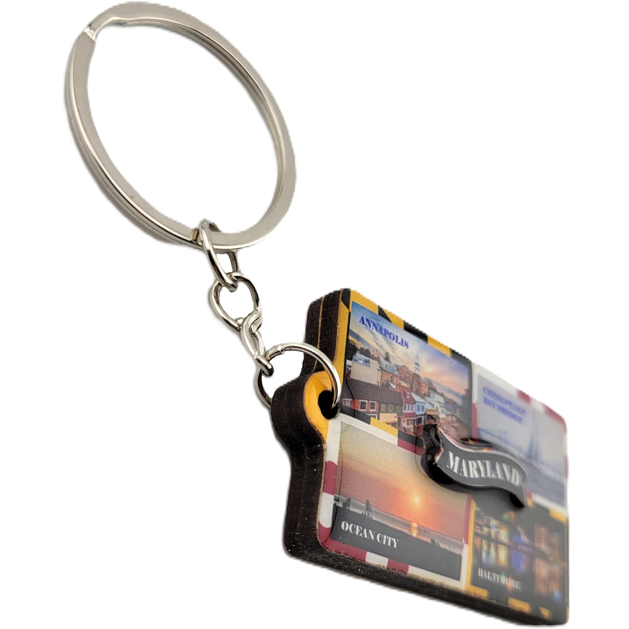 Maryland Places Windowpane Key Ring - Image 3