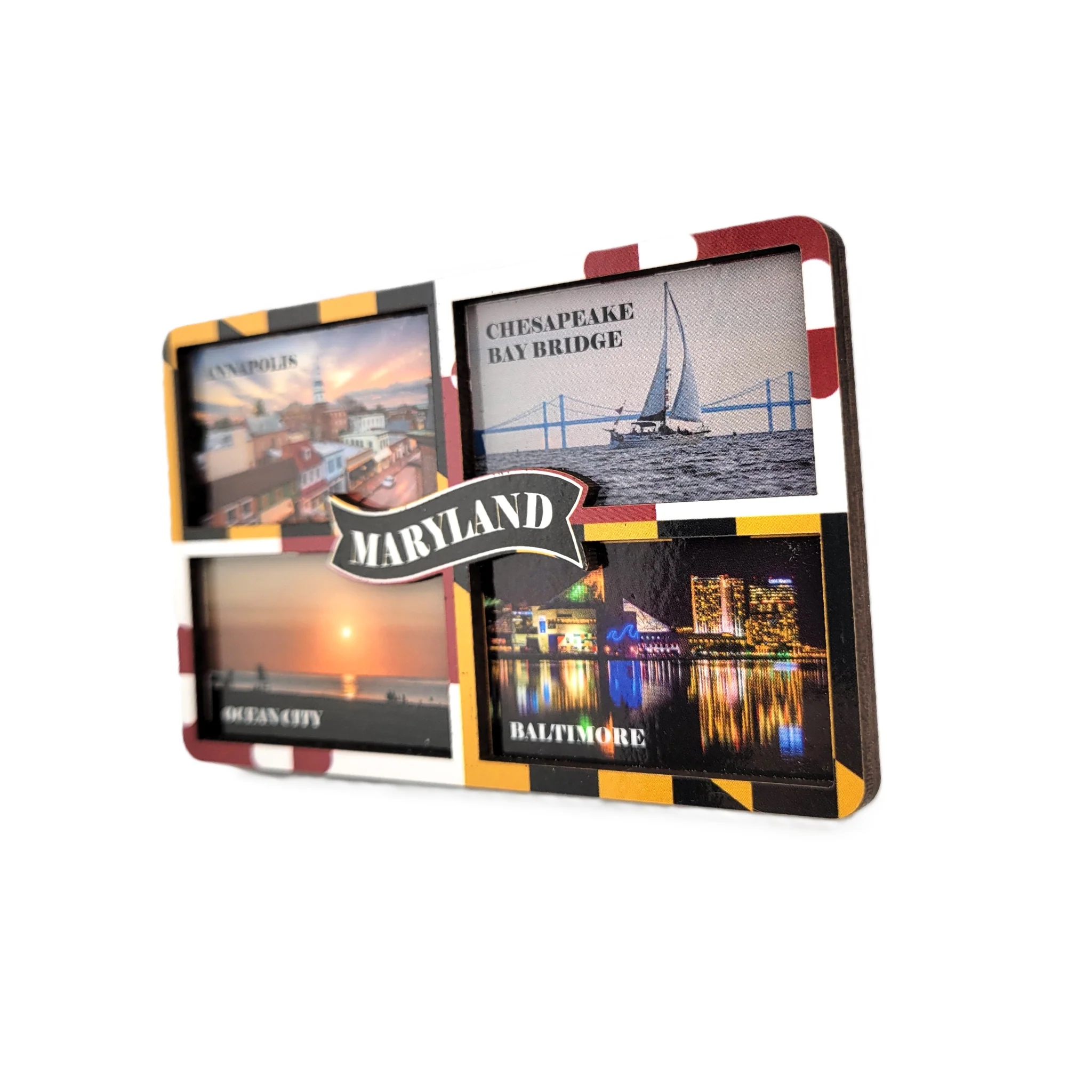 Maryland Places Windowpane Magnet - Image 2