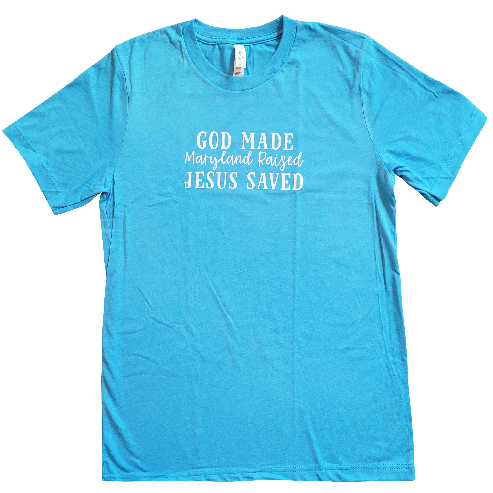 Maryland Raised Jesus Saved T-Shirt - Image 2
