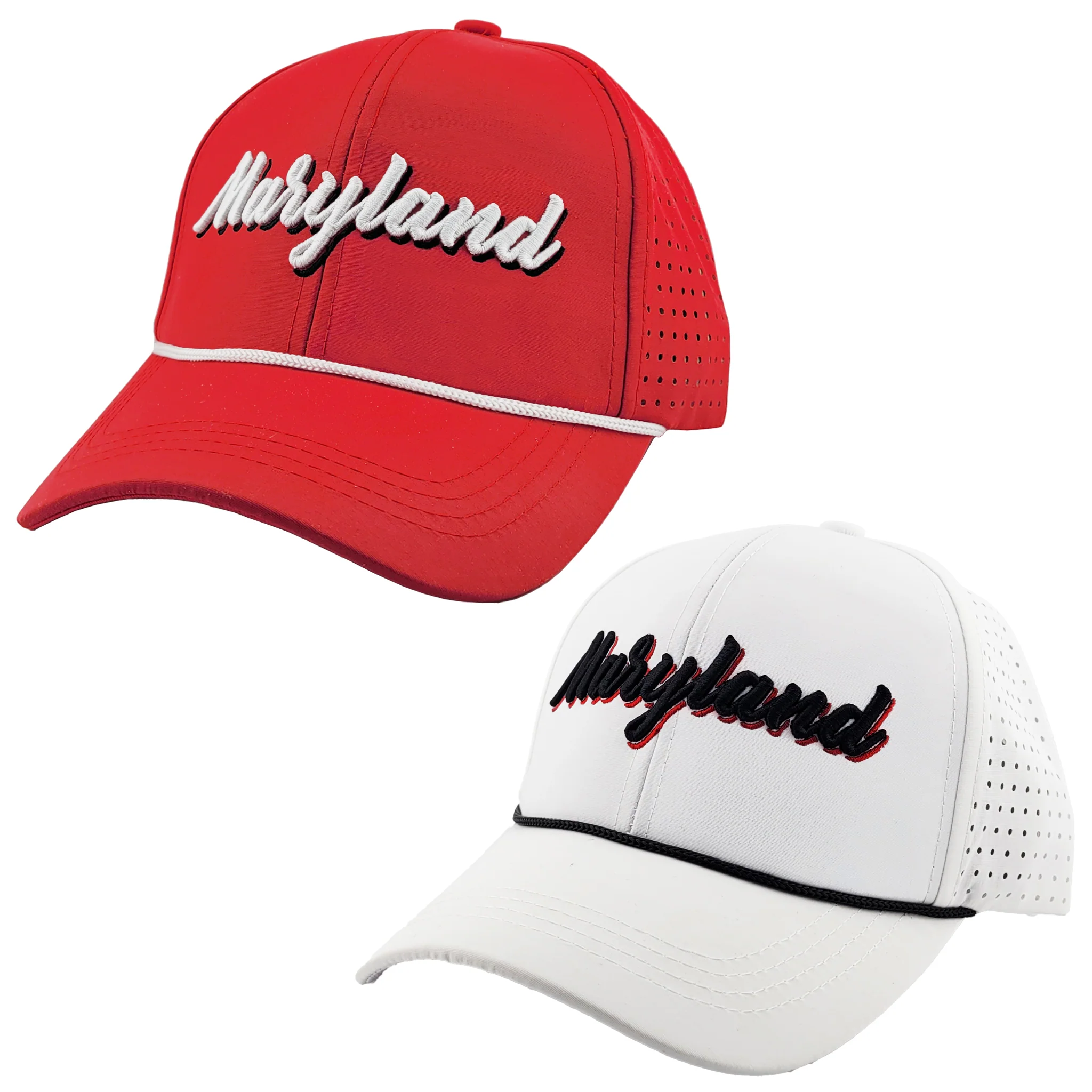 Maryland Raised Script Vented Side Baseball Hat