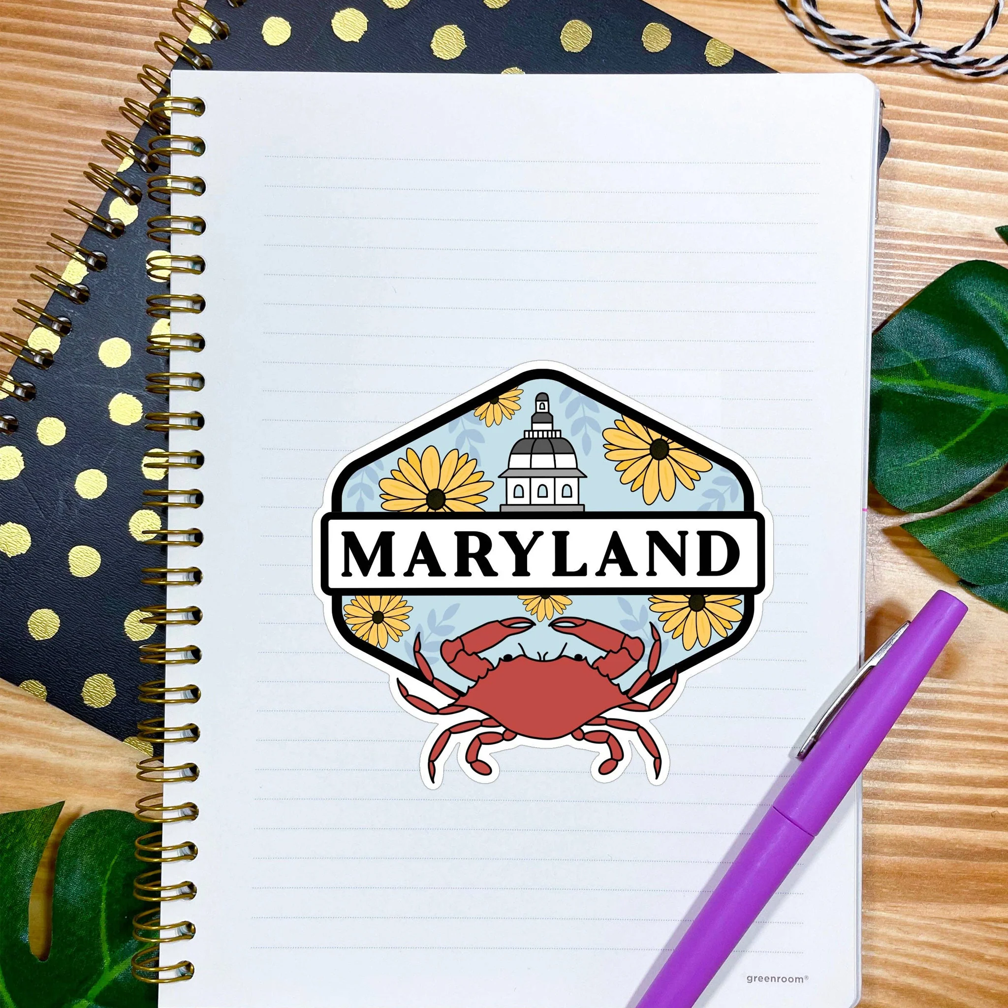 Maryland State Capital Vinyl Sticker - Image 3