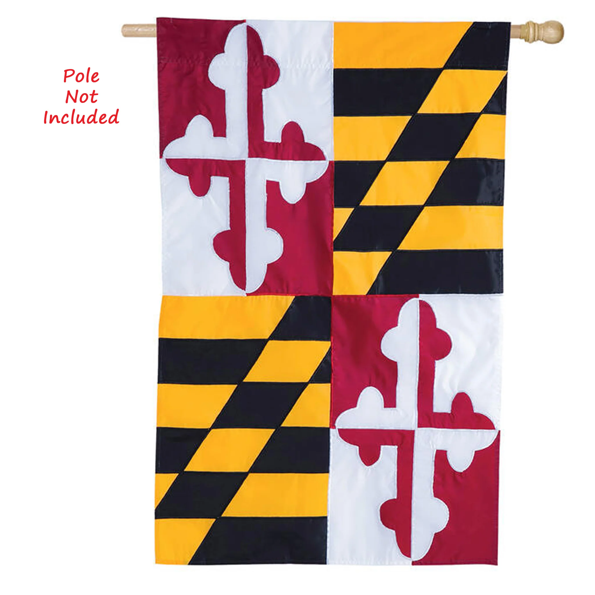 Maryland State Flag Appliqued (Sleeve) - Image 3