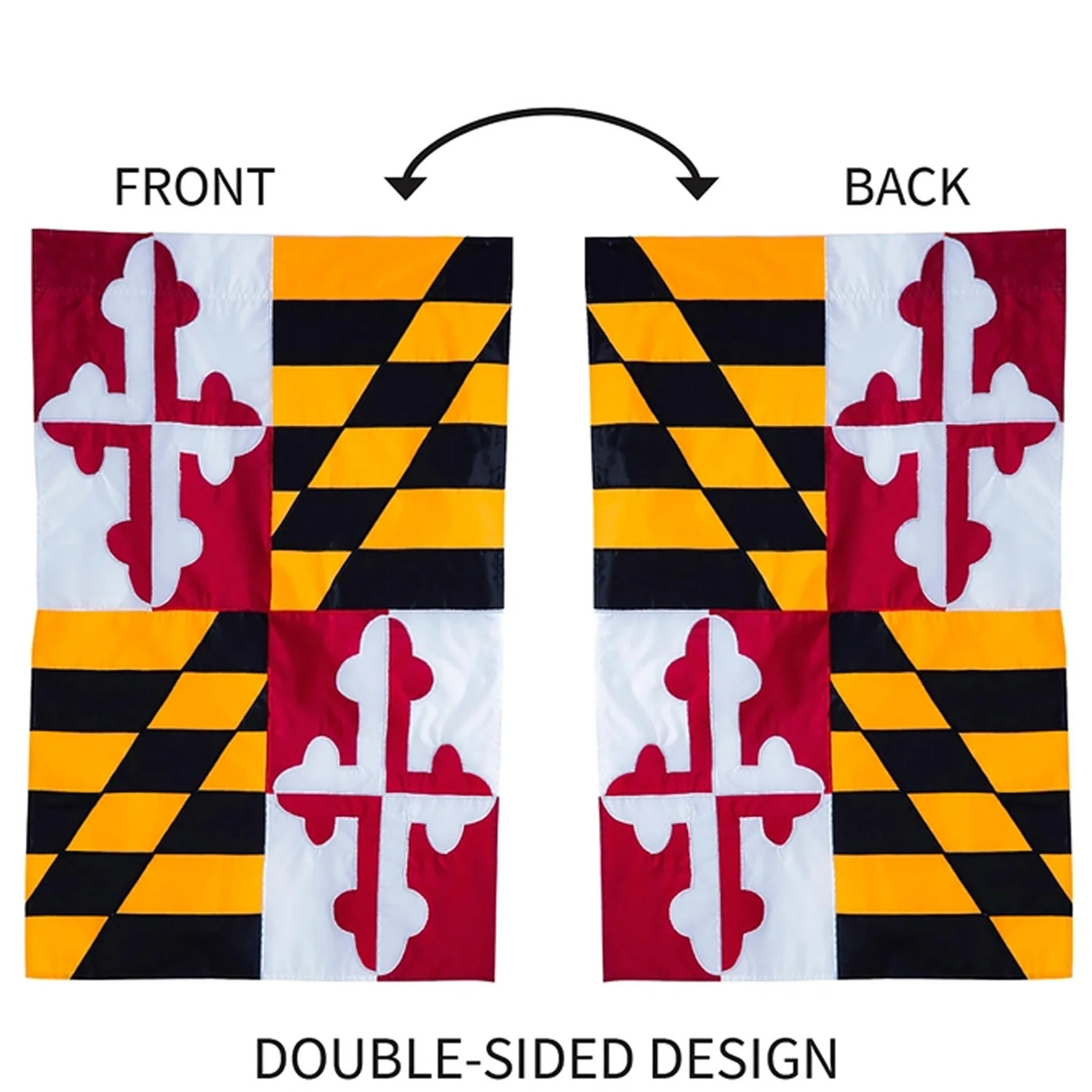 Maryland State Flag Appliqued (Sleeve) - Image 5