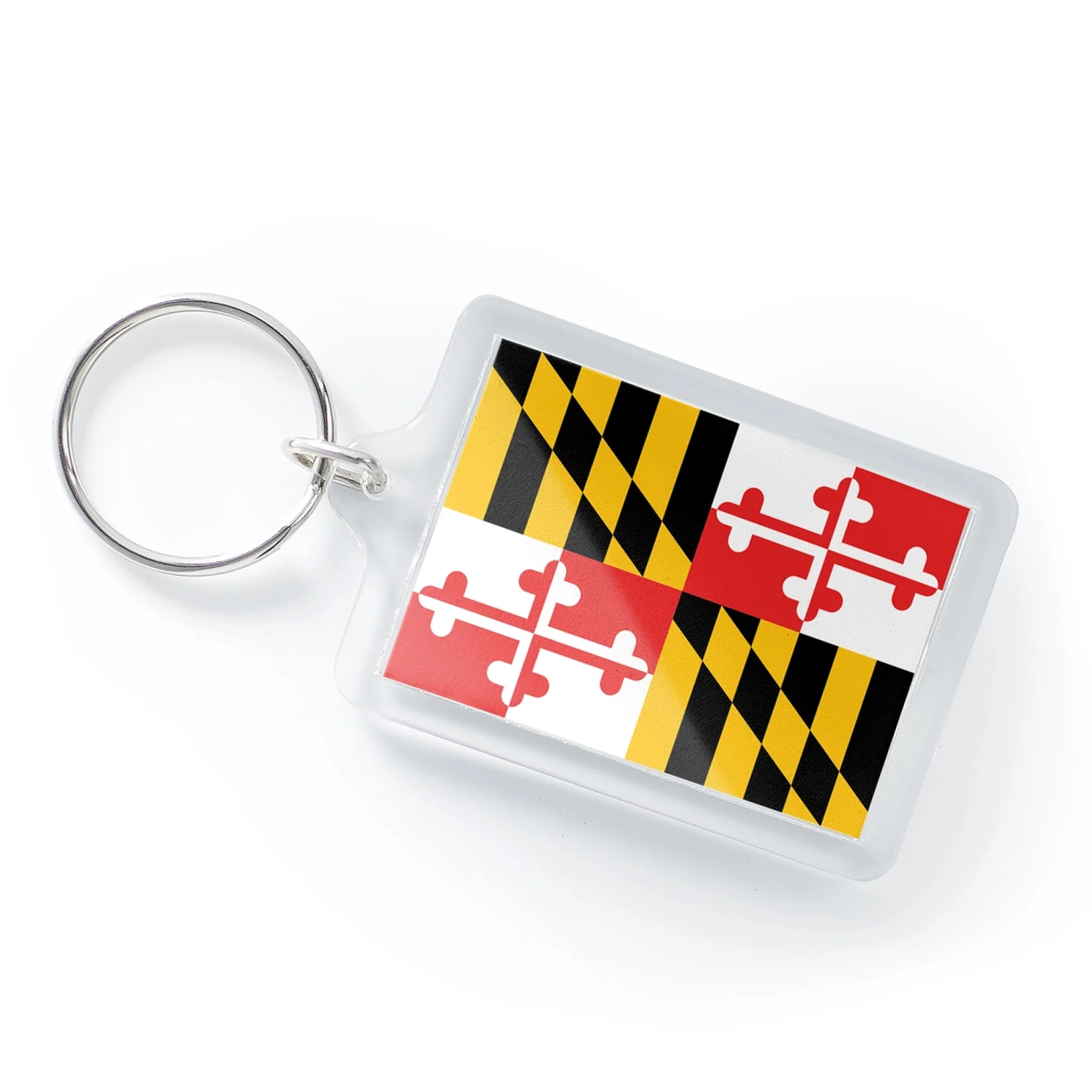 Maryland State Flag Lucite Keychain