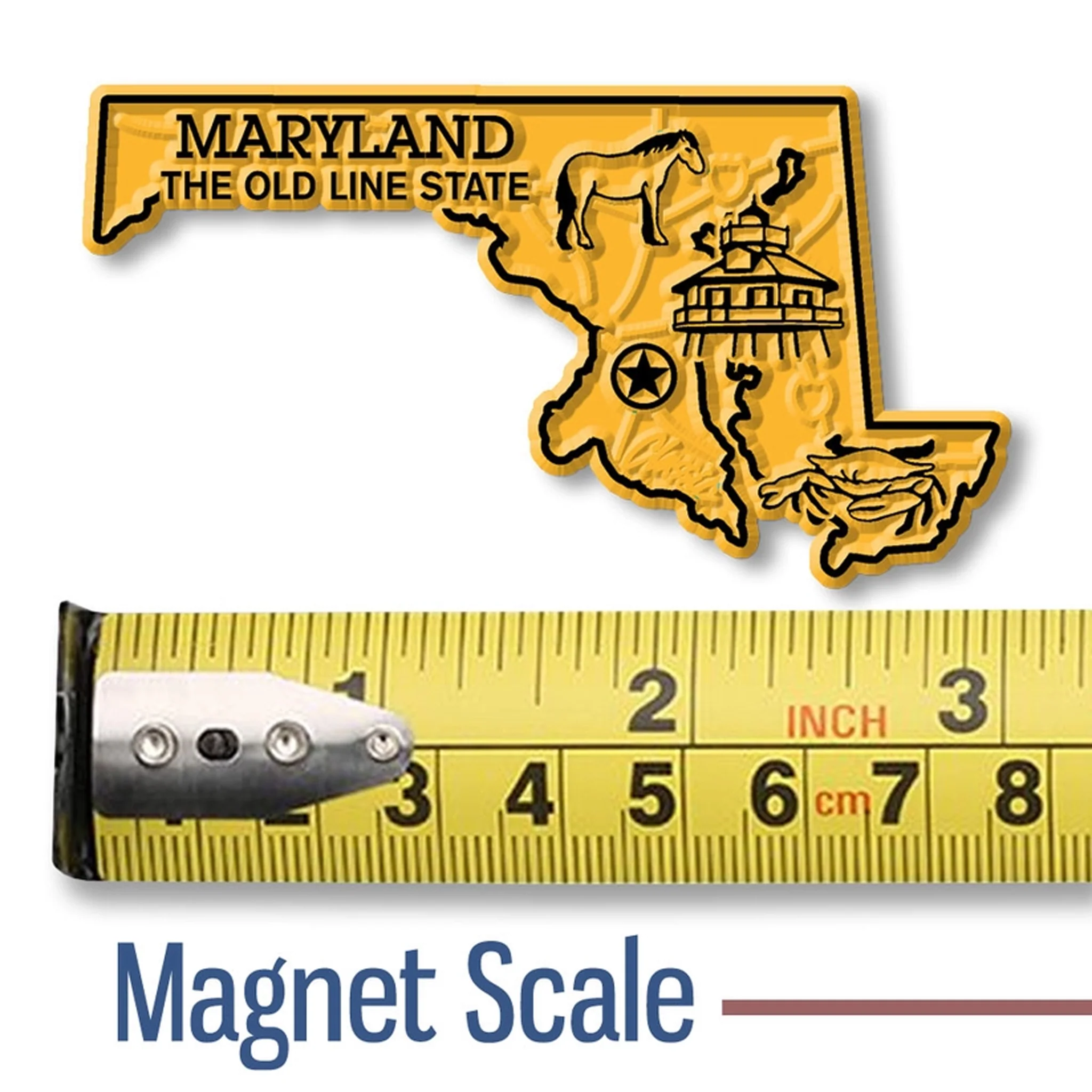 Maryland State Shaped Collectible Magnet - Image 3
