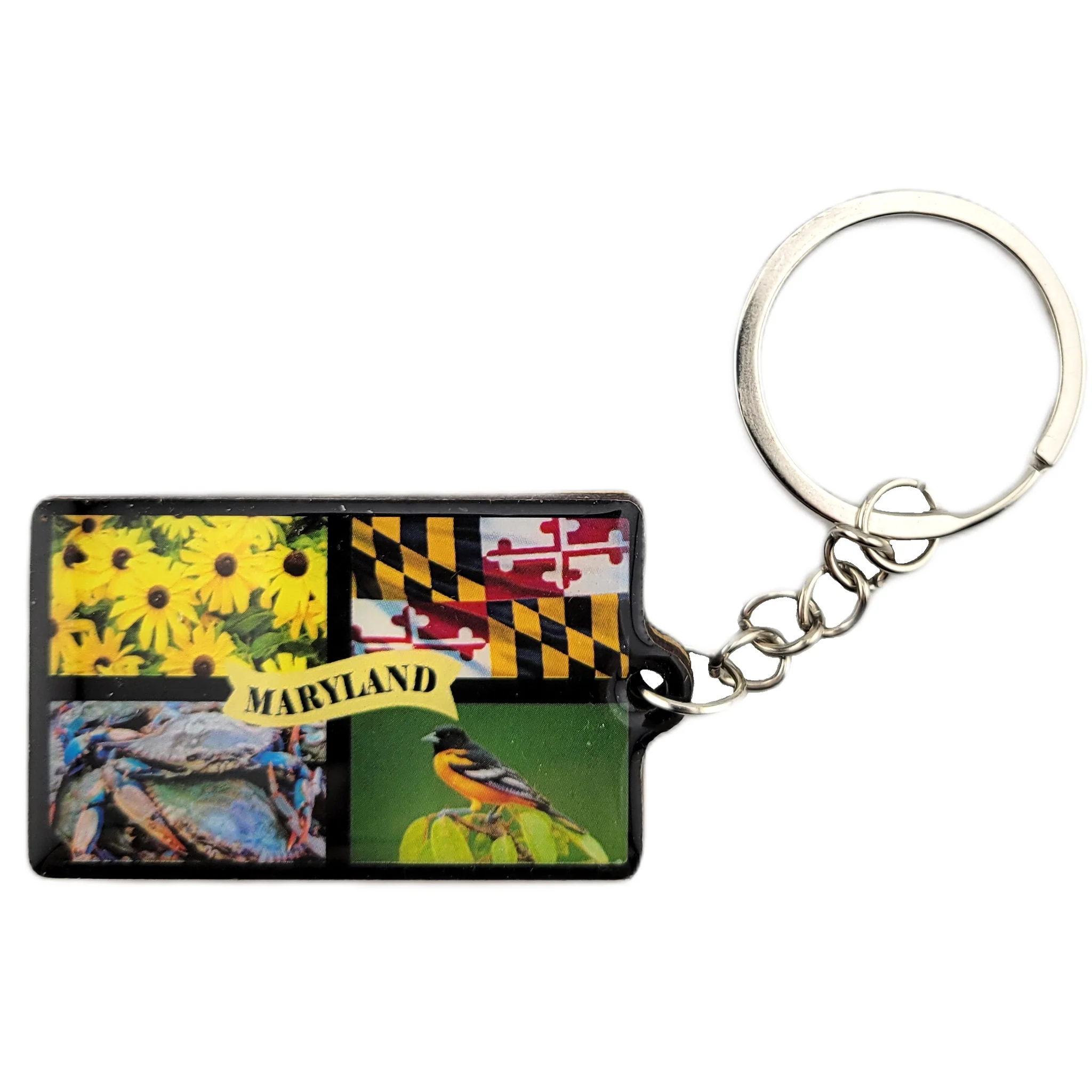 Maryland Symbols Windowpane Key Ring - Image 2