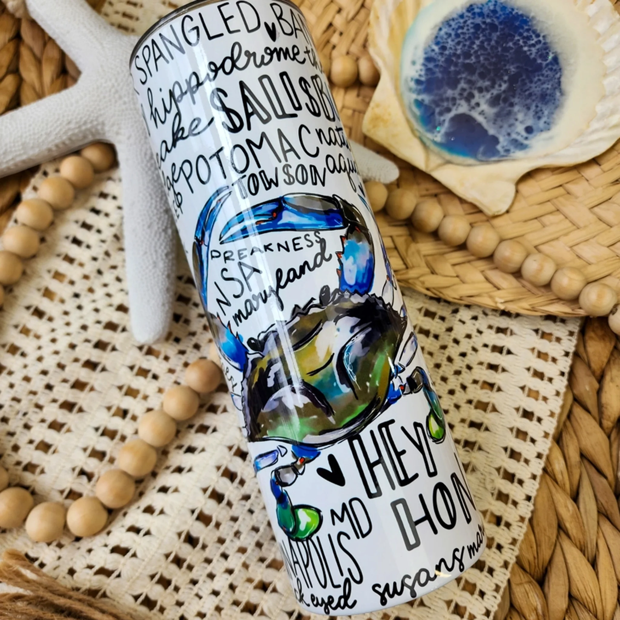 Maryland Themed 20oz Skinny Tumbler - Assorted Designs - Image 7
