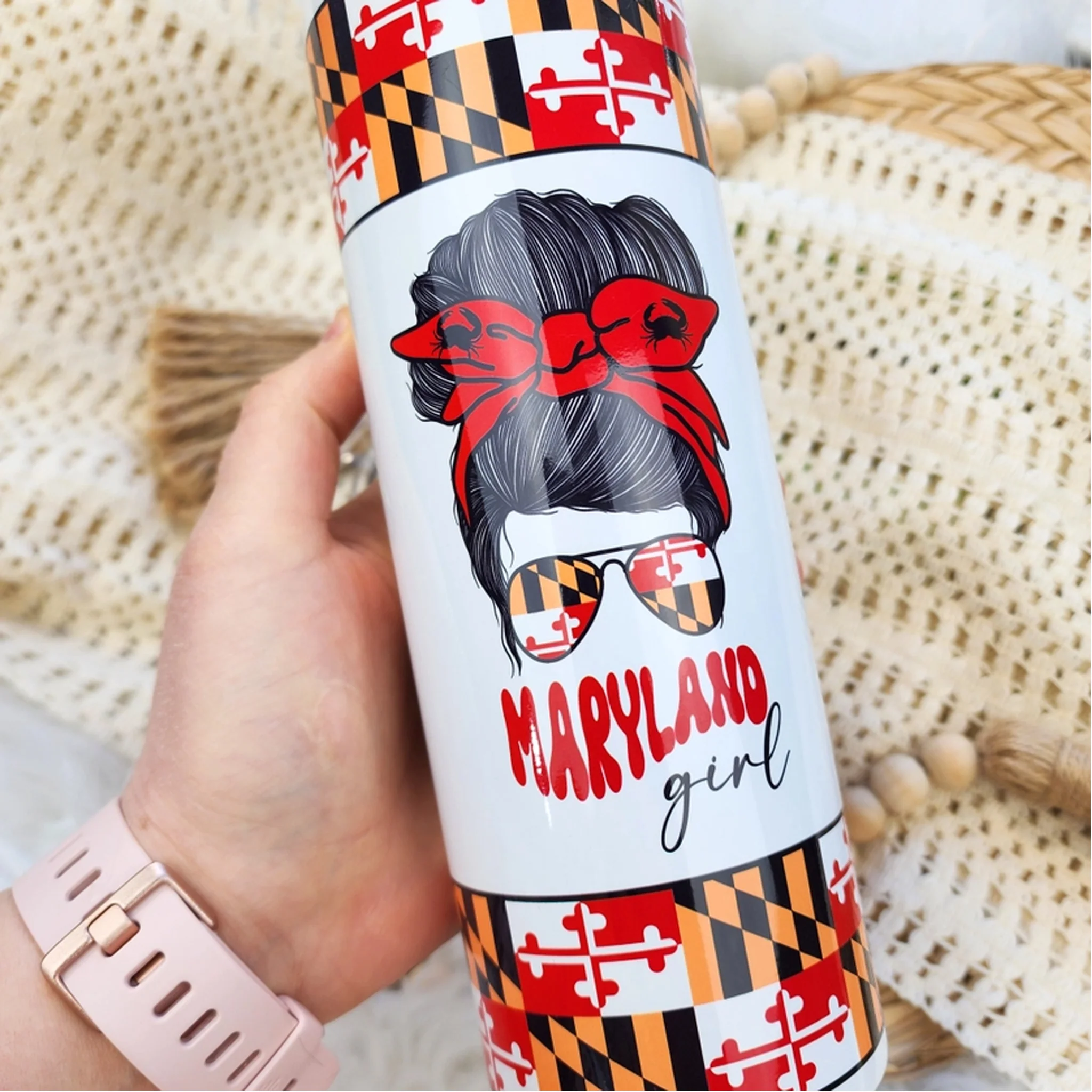 Maryland Themed 20oz Skinny Tumbler - Assorted Designs - Image 8